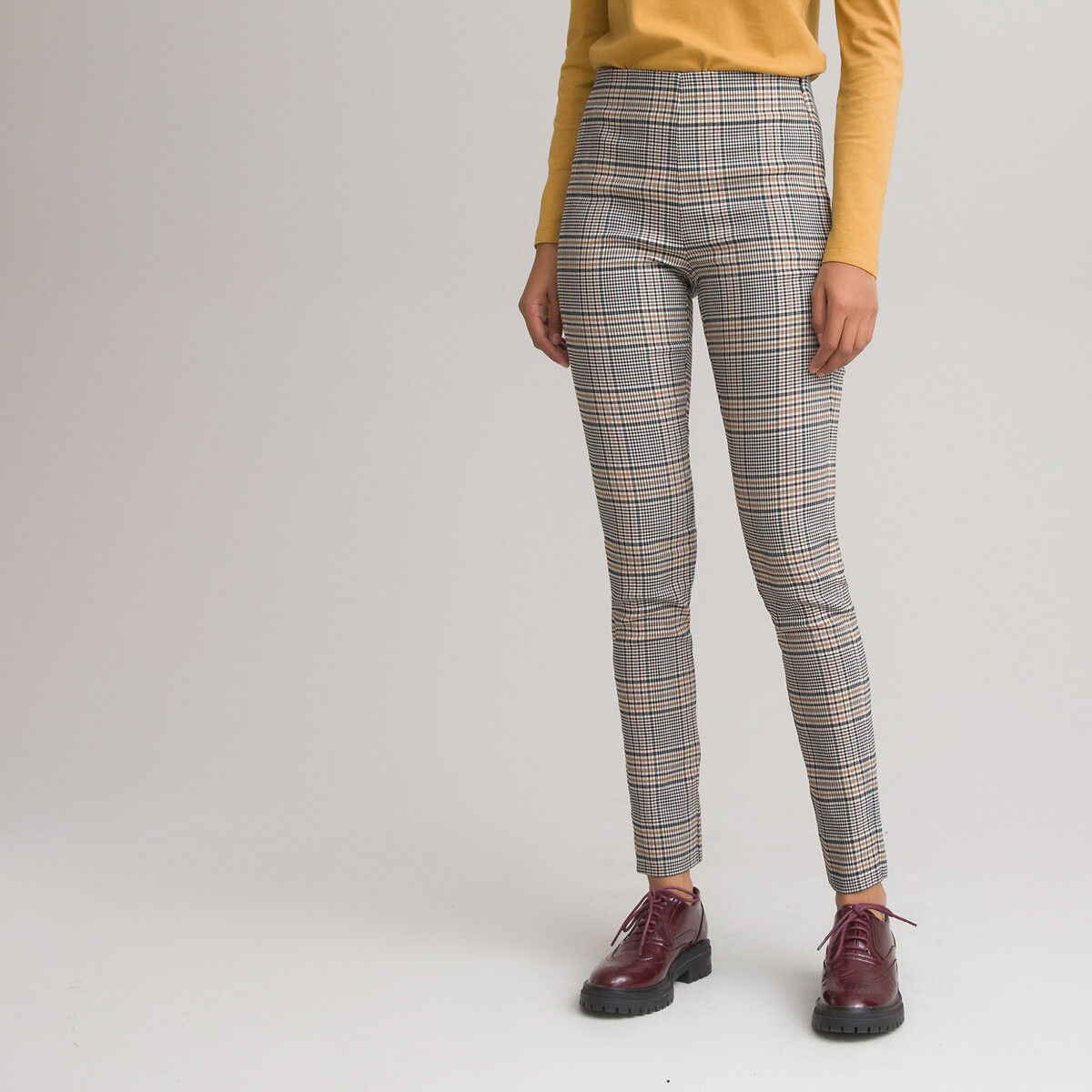 checked treggings