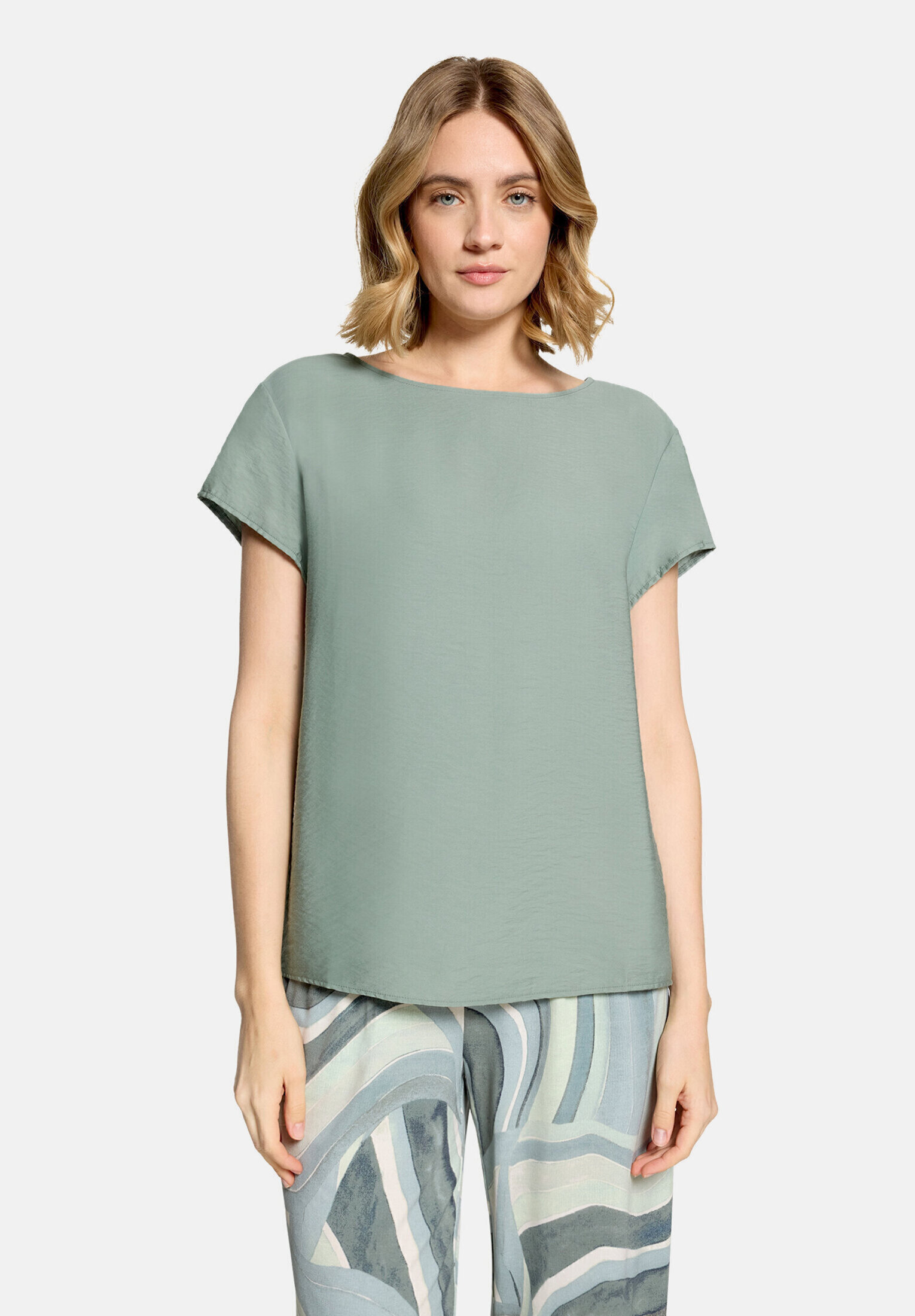 T-shirt façon blouse unicolore, BETTY BARCLAY