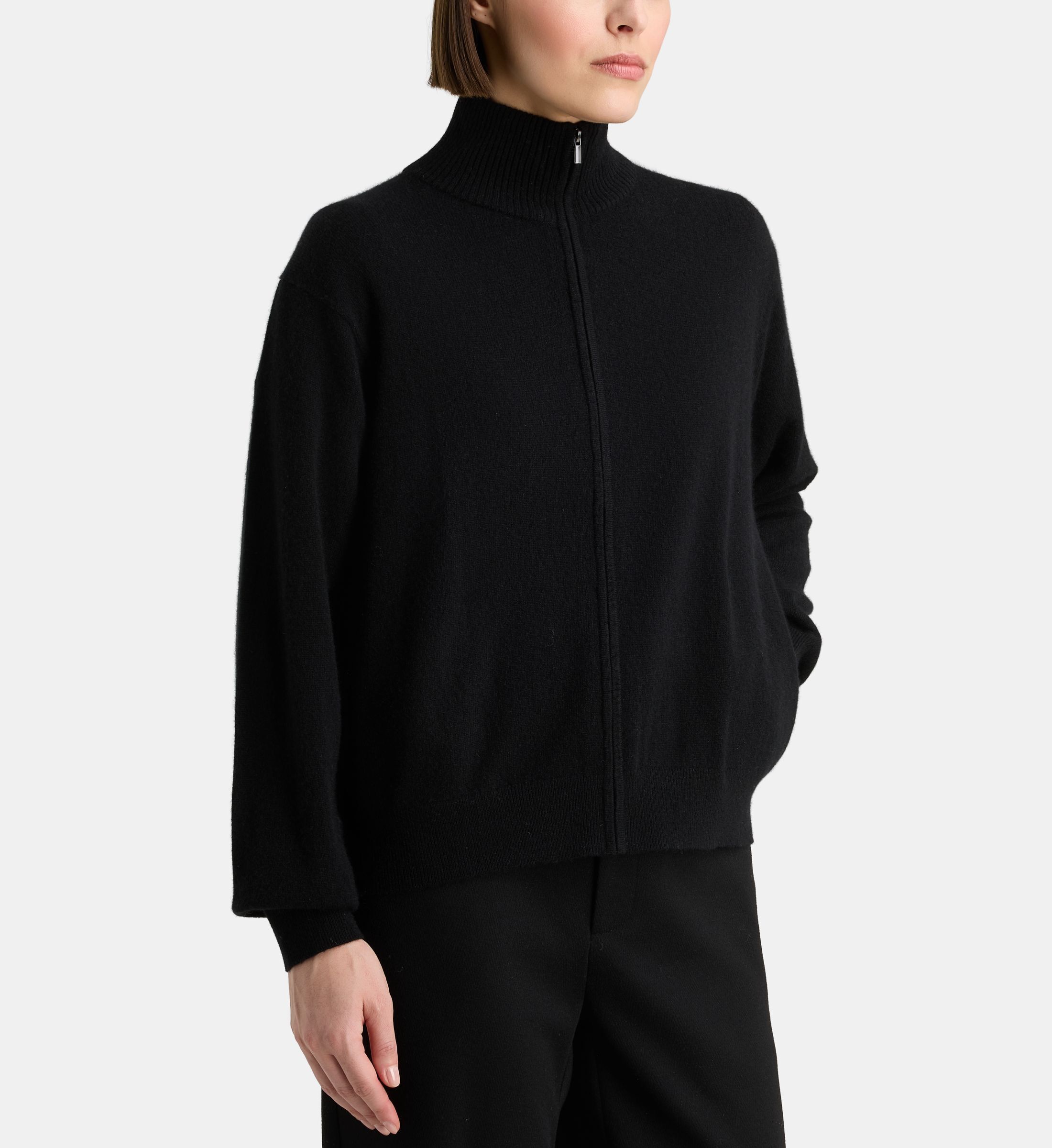 Gilet droit zippé farell cachemire, GALERIES LAFAYETTE