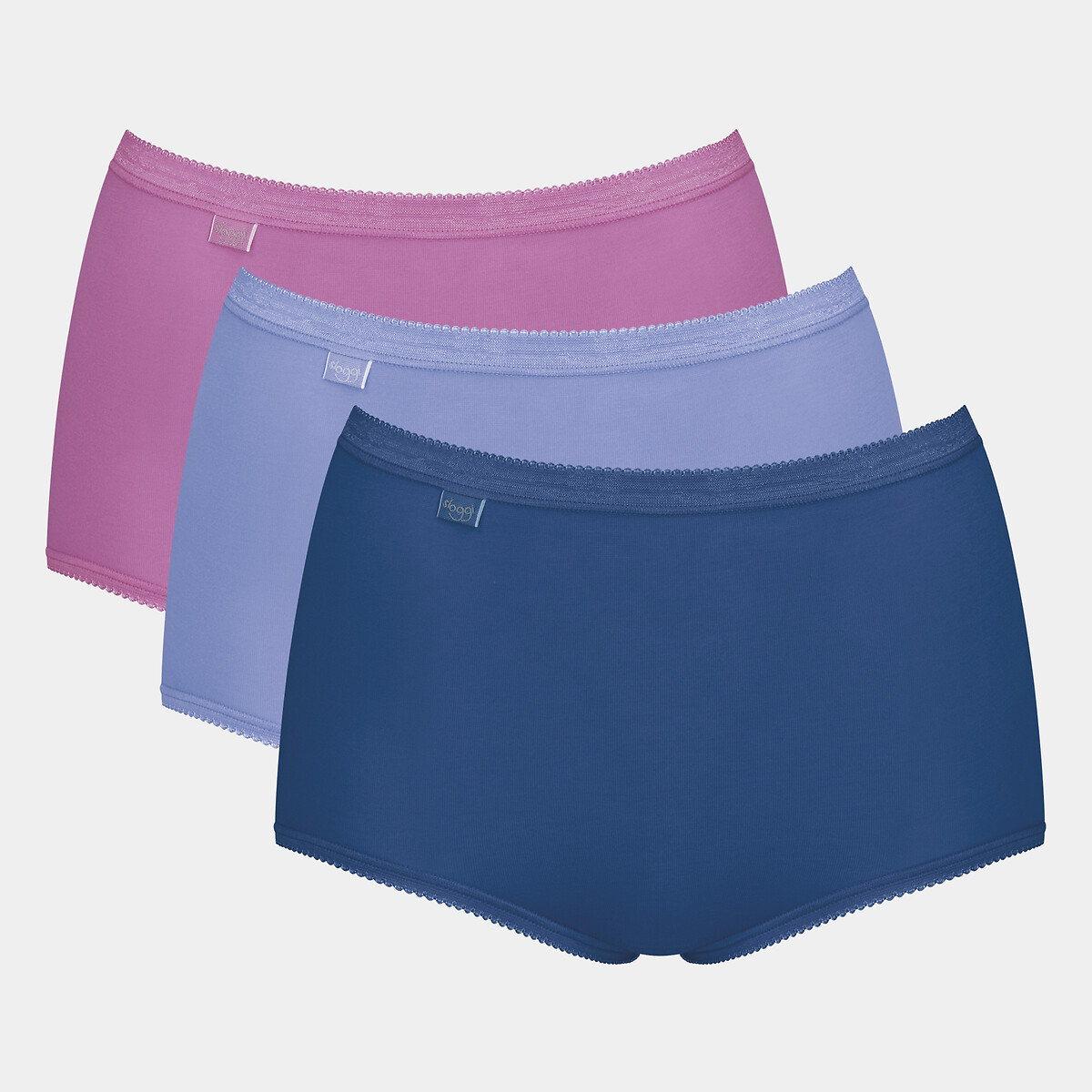 Pack of 3 Basic+ Maxi Knickers in Cotton