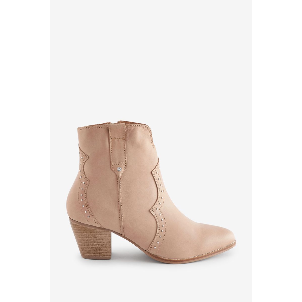 Boots western femme beige La Redoute