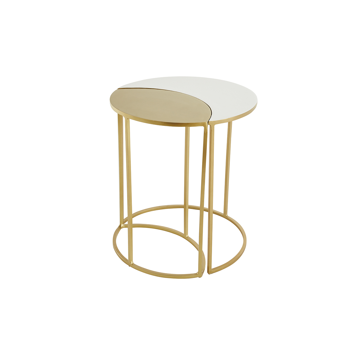 Table d'appoint en métal laqué TOSCANE, MILIBOO