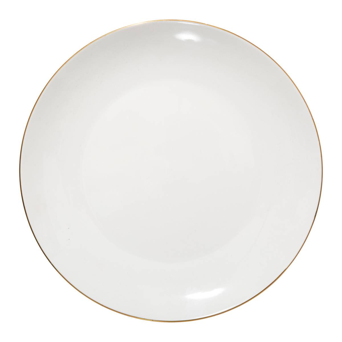 Lot de 6 assiettes plates en céramique PETIT SALON, SECRET DE GOURMET