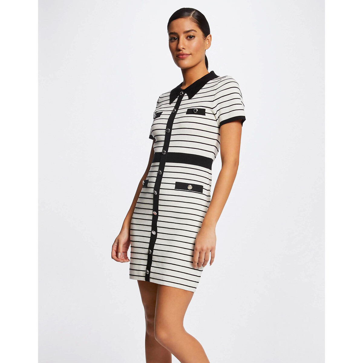 Image of Striped Bodycon Jumper Dress