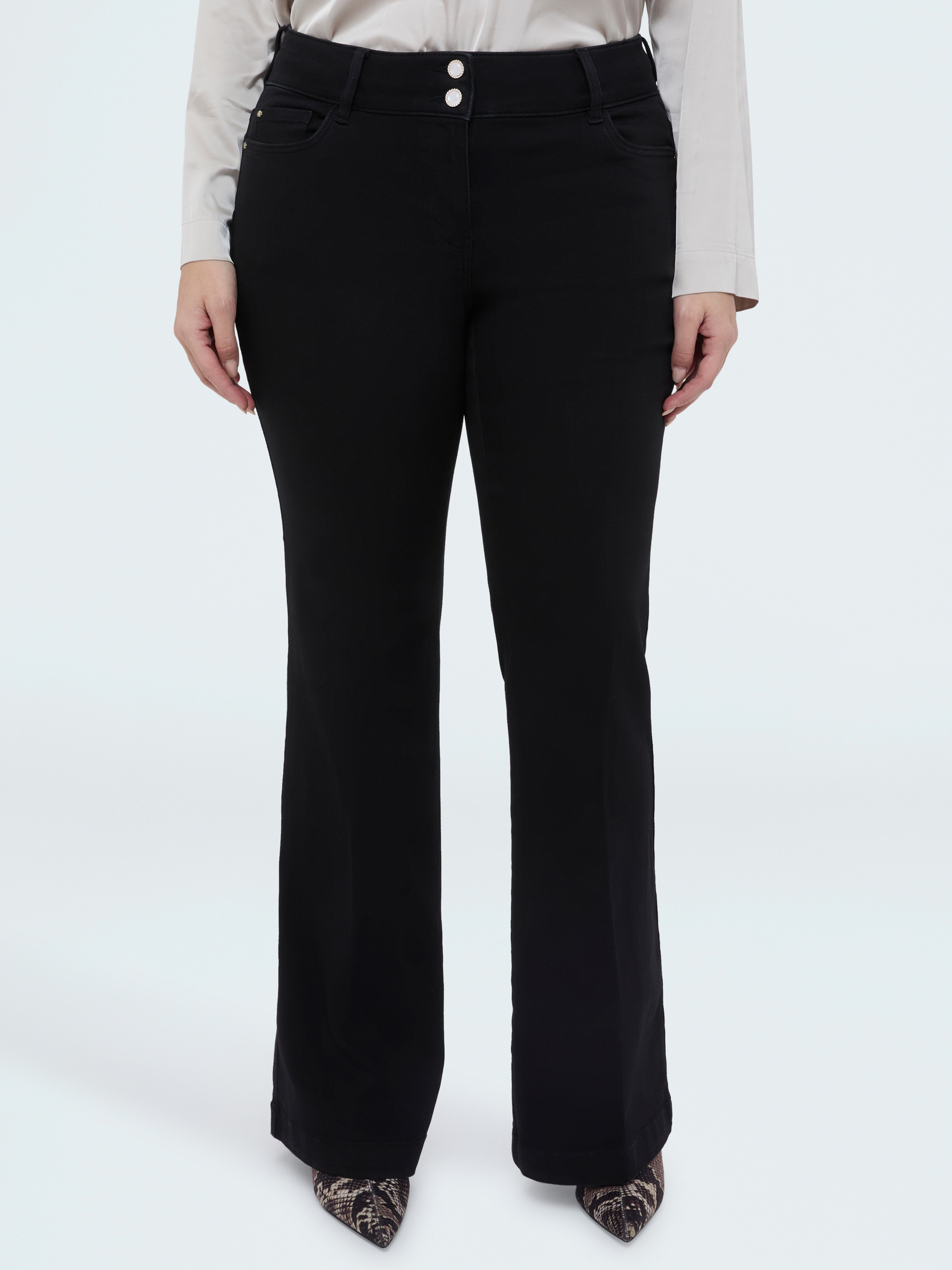 Jean Flare lavage black, FIORELLA RUBINO
