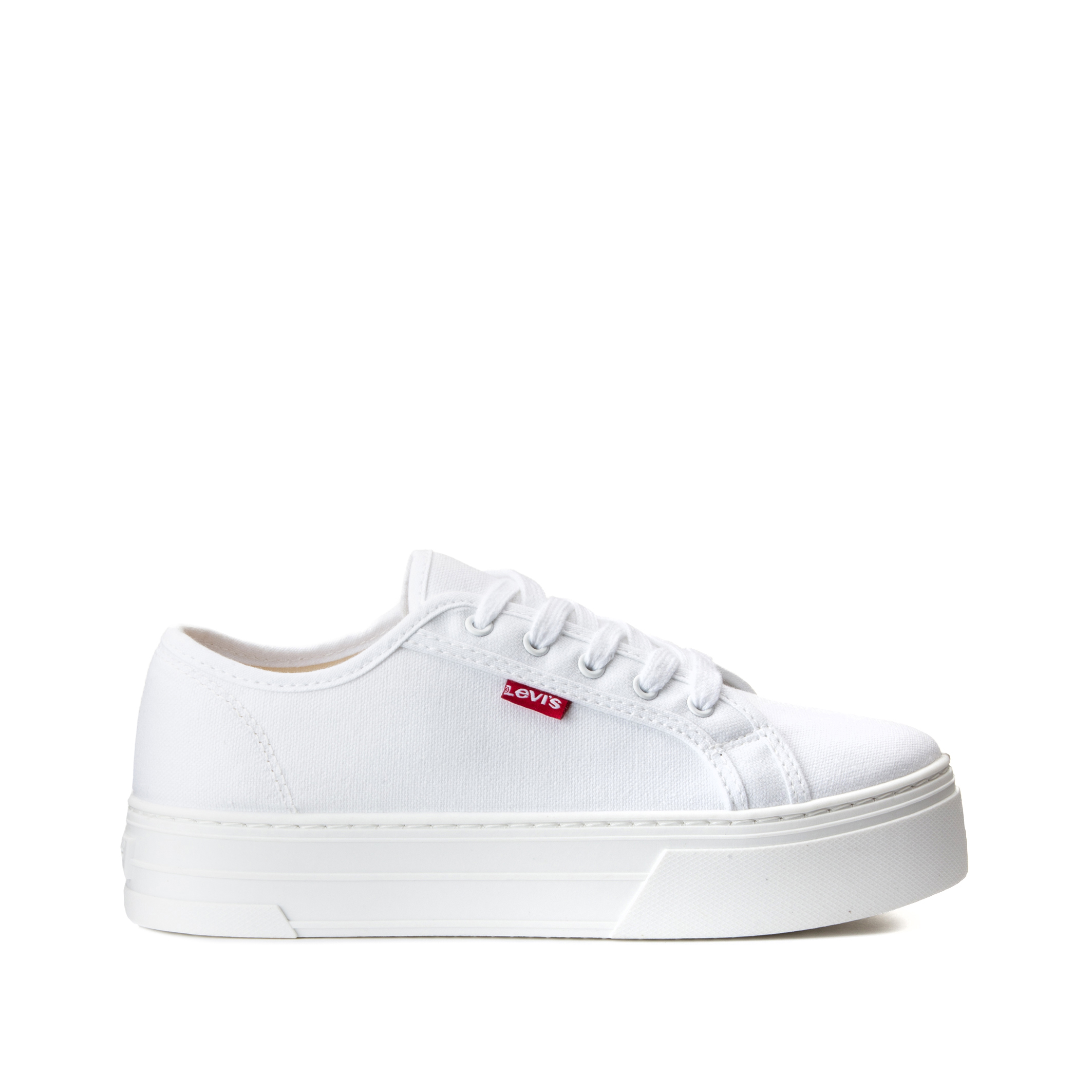 Tijuana canvas flatform trainers , white, Levi's | La Redoute