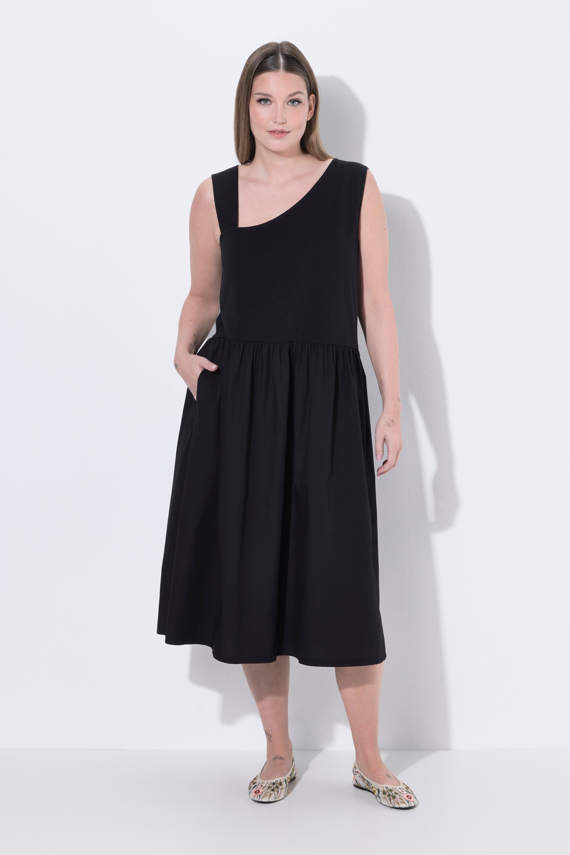 Robe midi sans manches, en coton bio, ULLA POPKEN