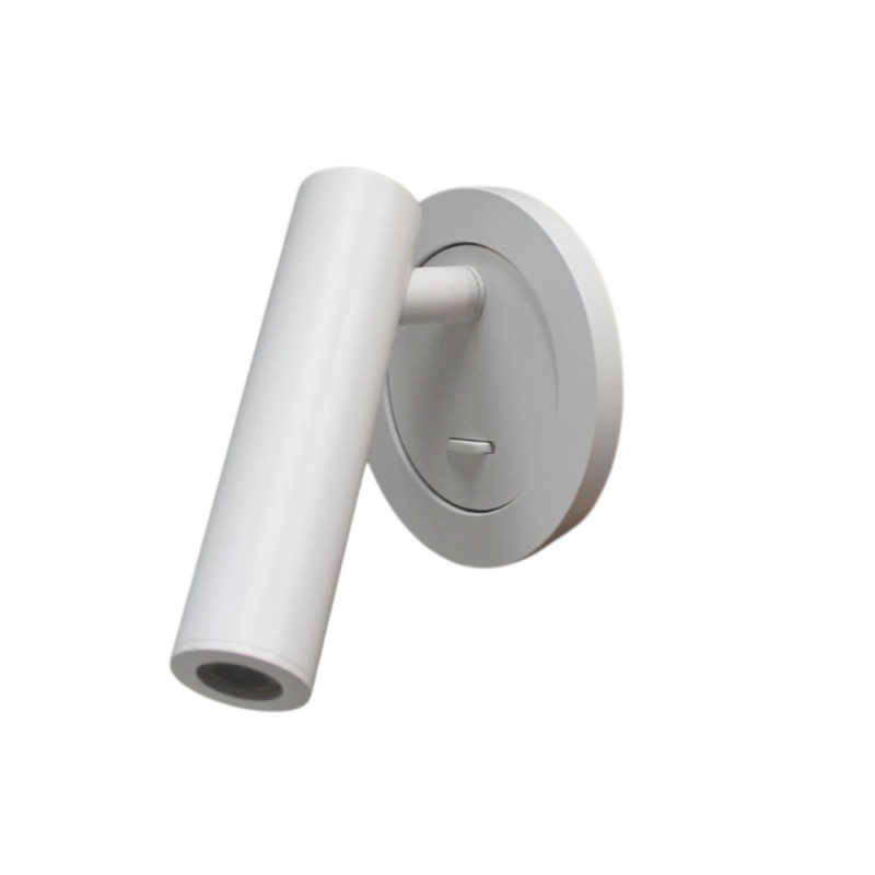 Applique liseuse led encastrable blanc avec interrupteur Mofy, MILLUMINE