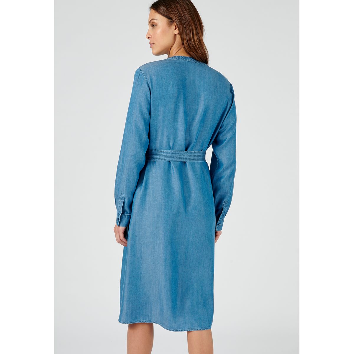 Robe fibres lyocell tencel bleu denim d lav Damart La Redoute