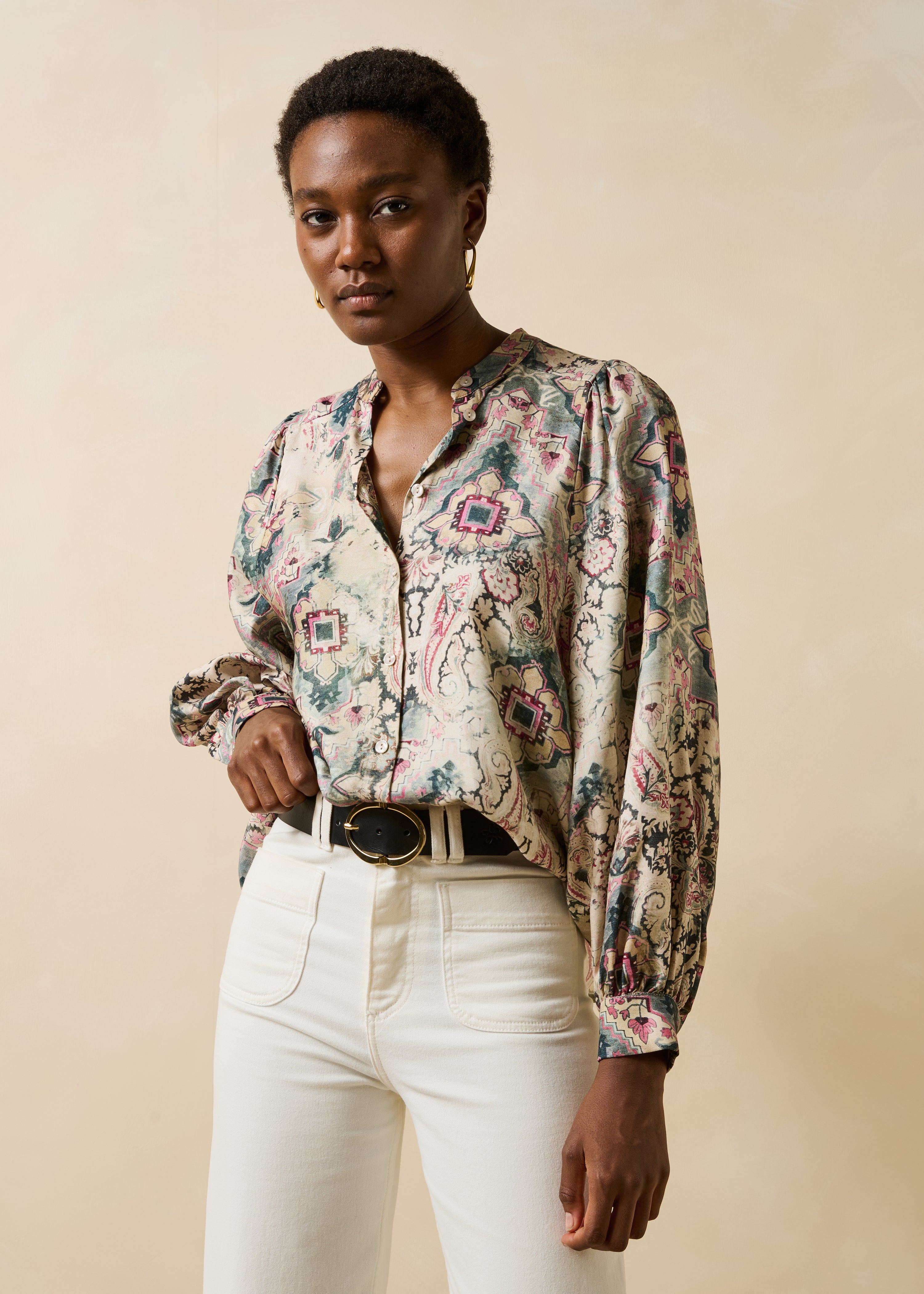 Chemise manches longues à imprimé, LA FEE MARABOUTEE