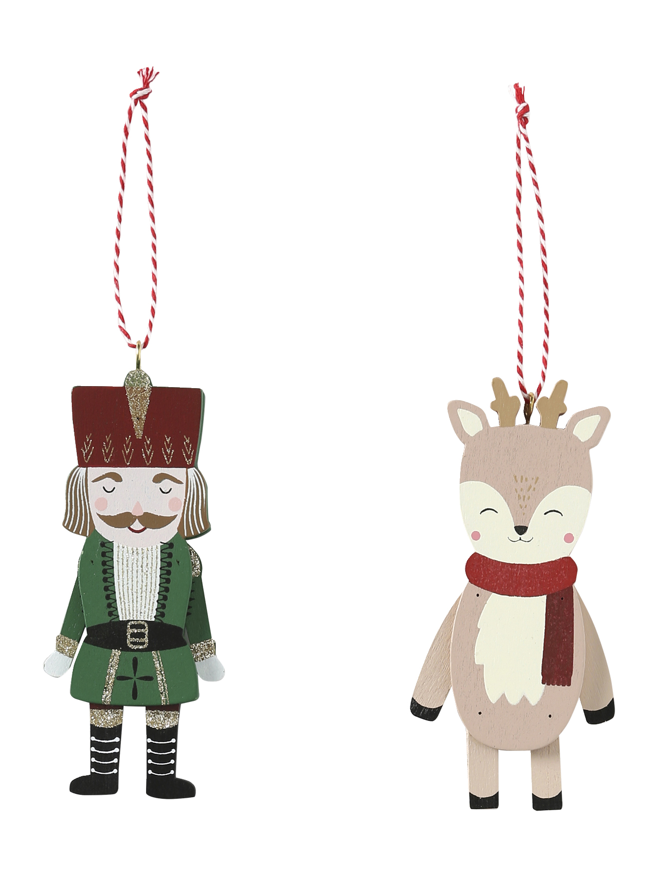 Lot de 2 pantins en bois Casse-noisette, VERTBAUDET