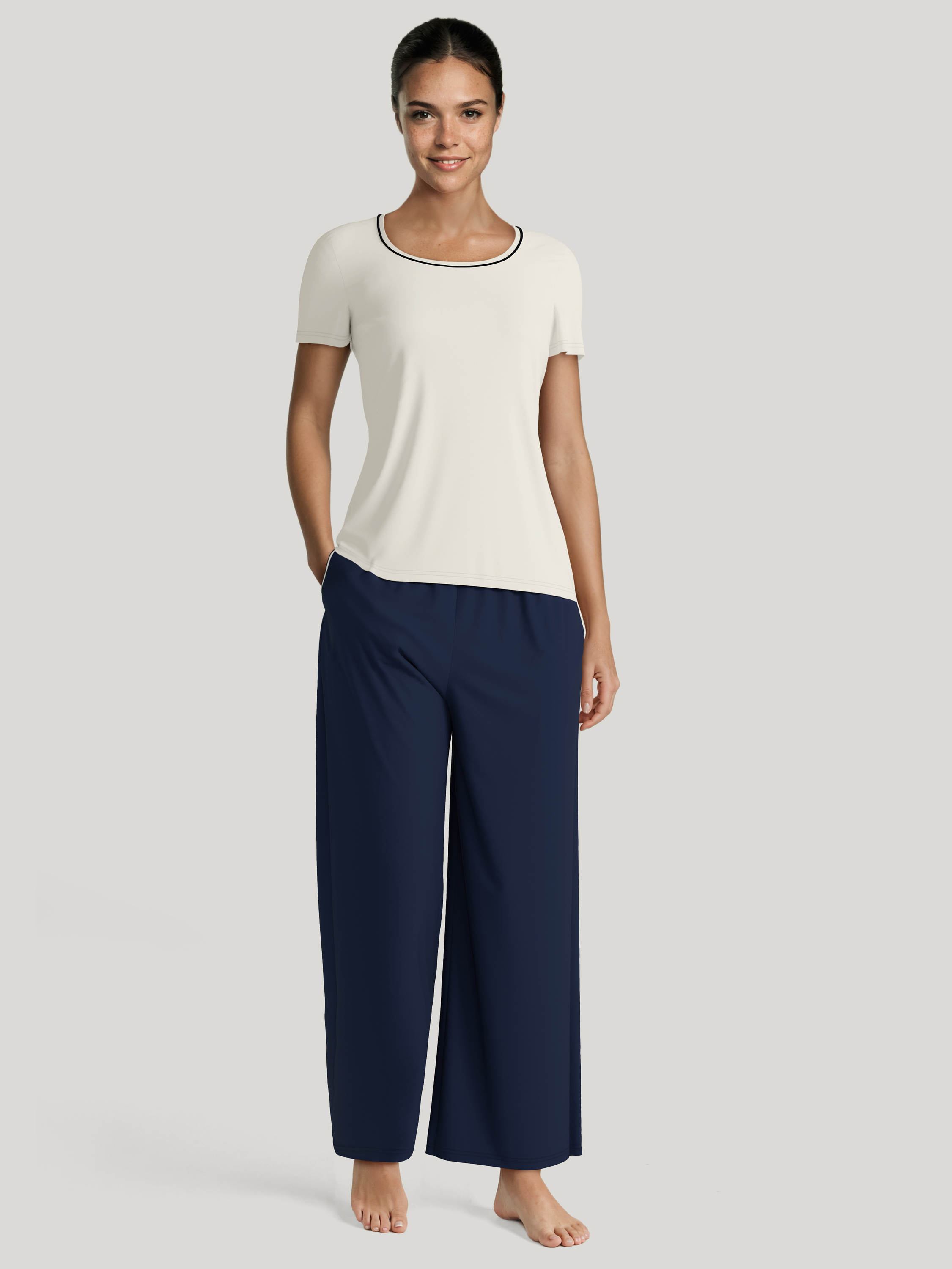 T-shirt à manches courtes manches courtes Lyocell FAVOURITES XTRA, CALIDA