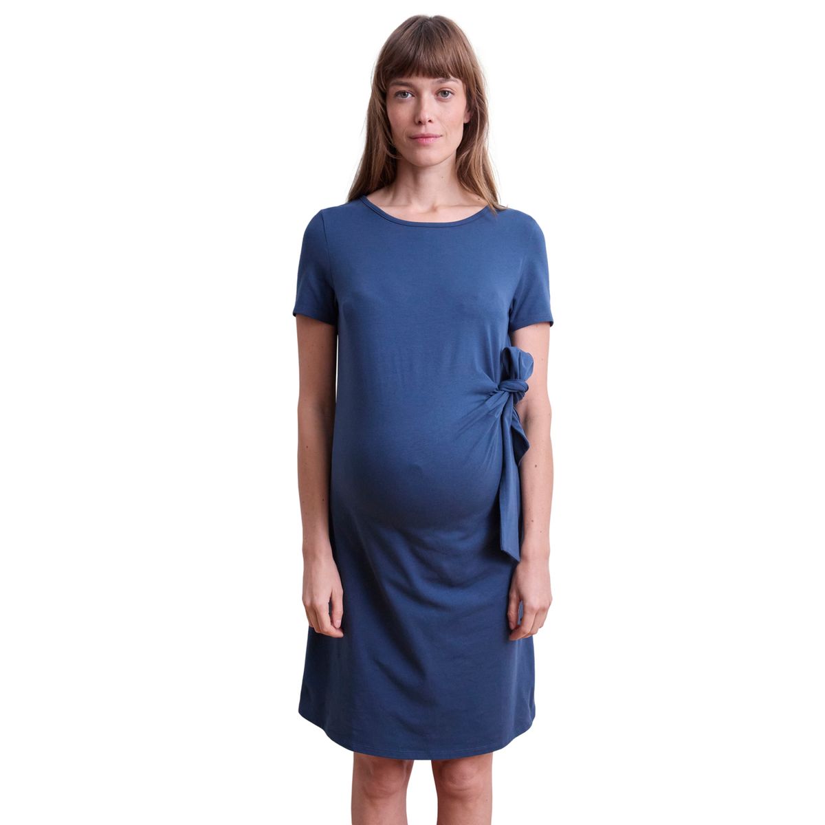 Robe courte noeud future maman bleu oc an Vertbaudet La Redoute