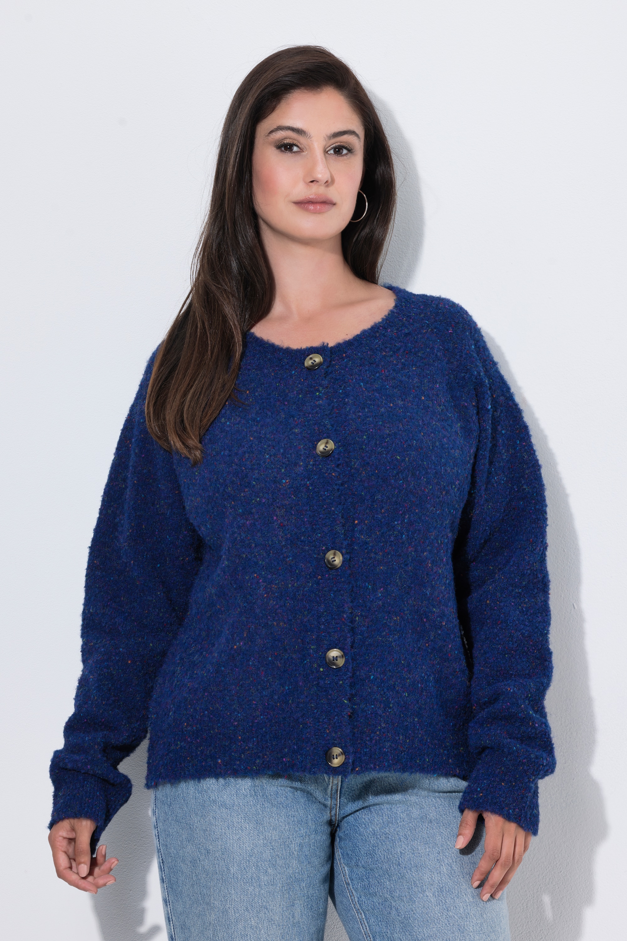 Cardigan col rond et manches longues, ULLA POPKEN