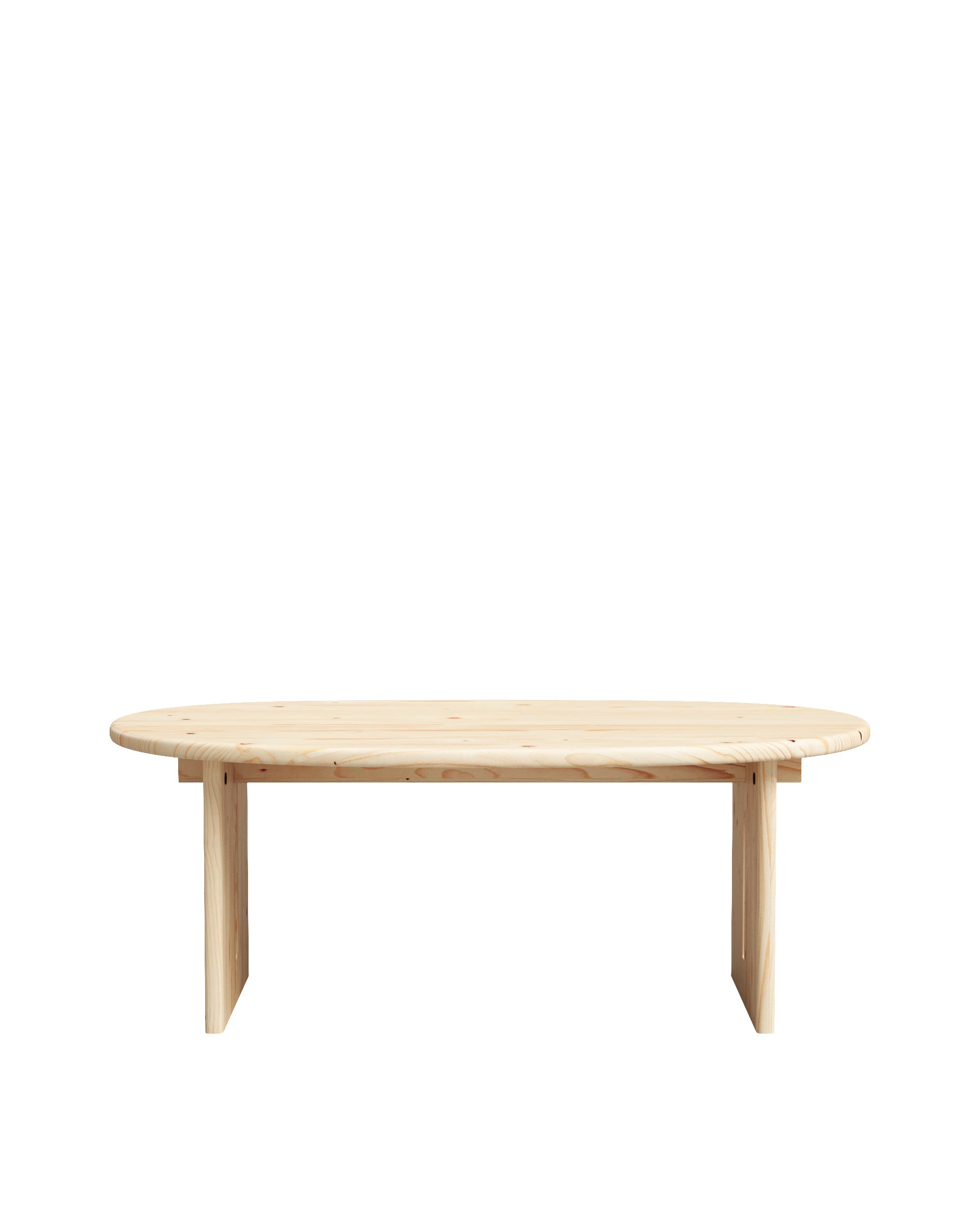 Table basse en sapin beige 102 cm - GAIA, HANNUN