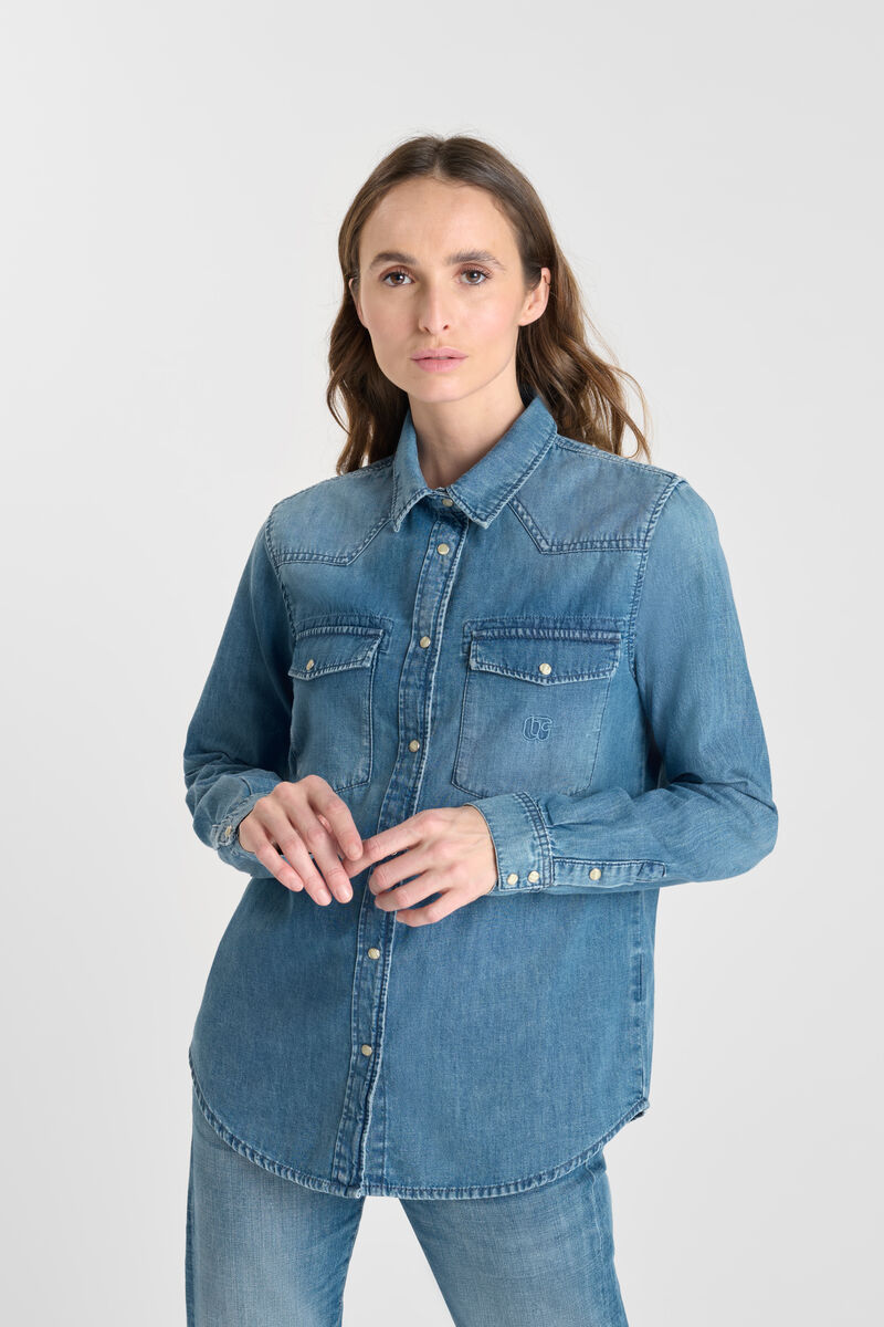 Chemise en jeans BARBARA, LE TEMPS DES CERISES