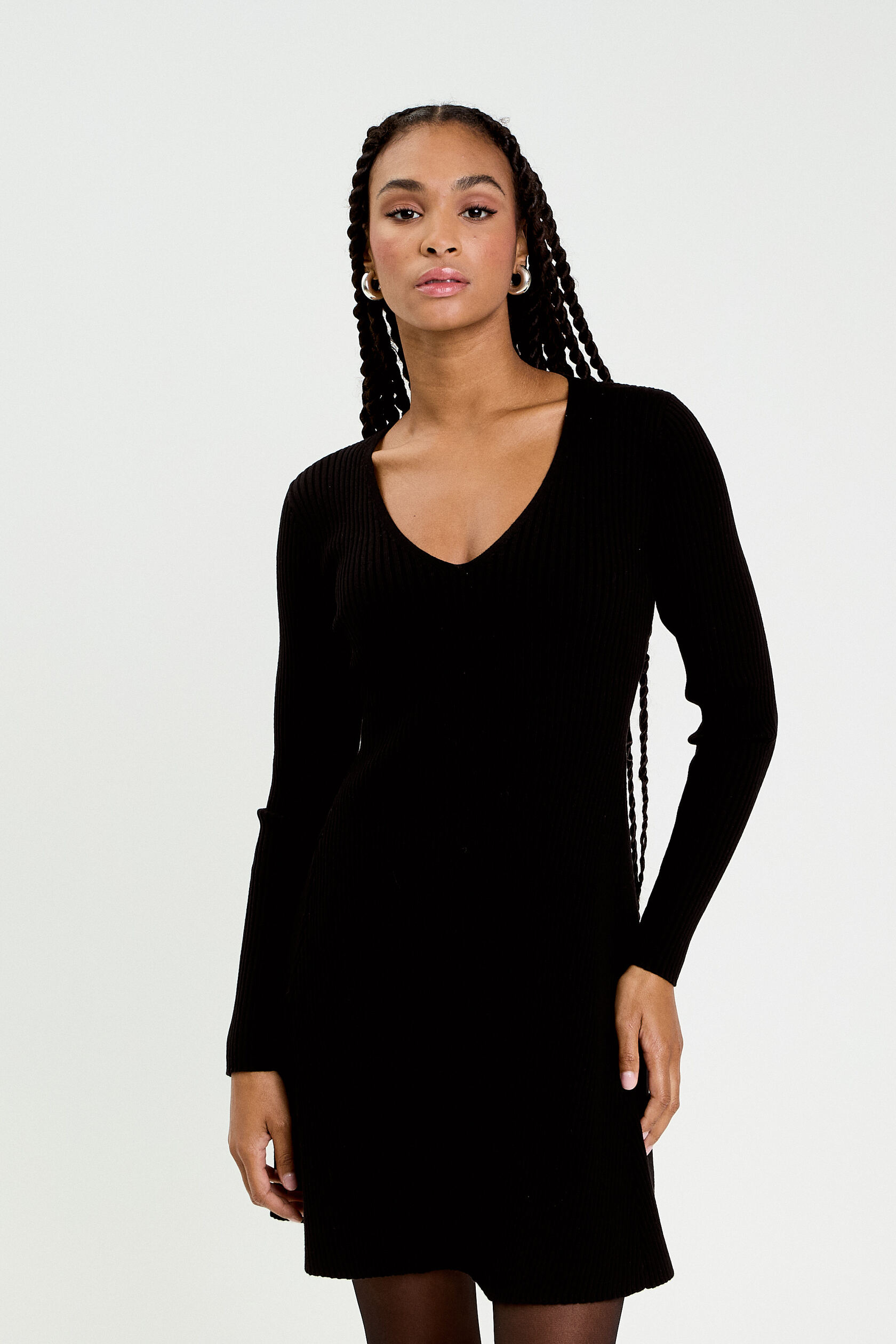 Robe tricot patineuse côtelée, CACHE CACHE