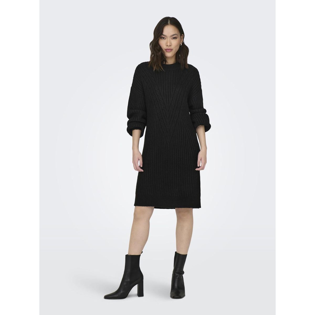 Robe en maille robe longue regular fit col rond Only La Redoute