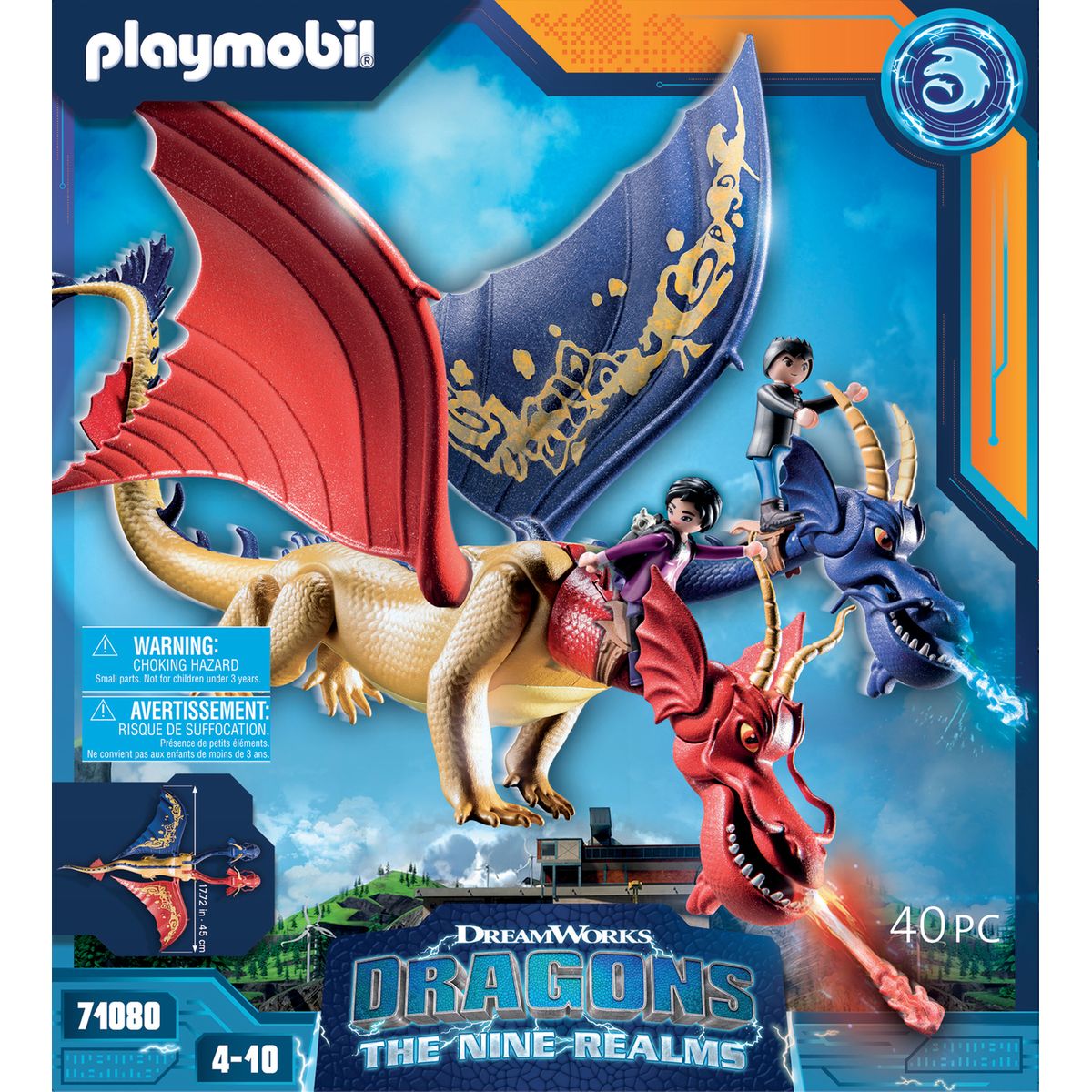PLAYMOBIL DRAGONS DREAMWORKS - LES NEUF ROYAUMES - WUWEI AVEC JUN (THE NINE  REALMS) #71080 - PLAYMOBIL / Dragons dreamworks