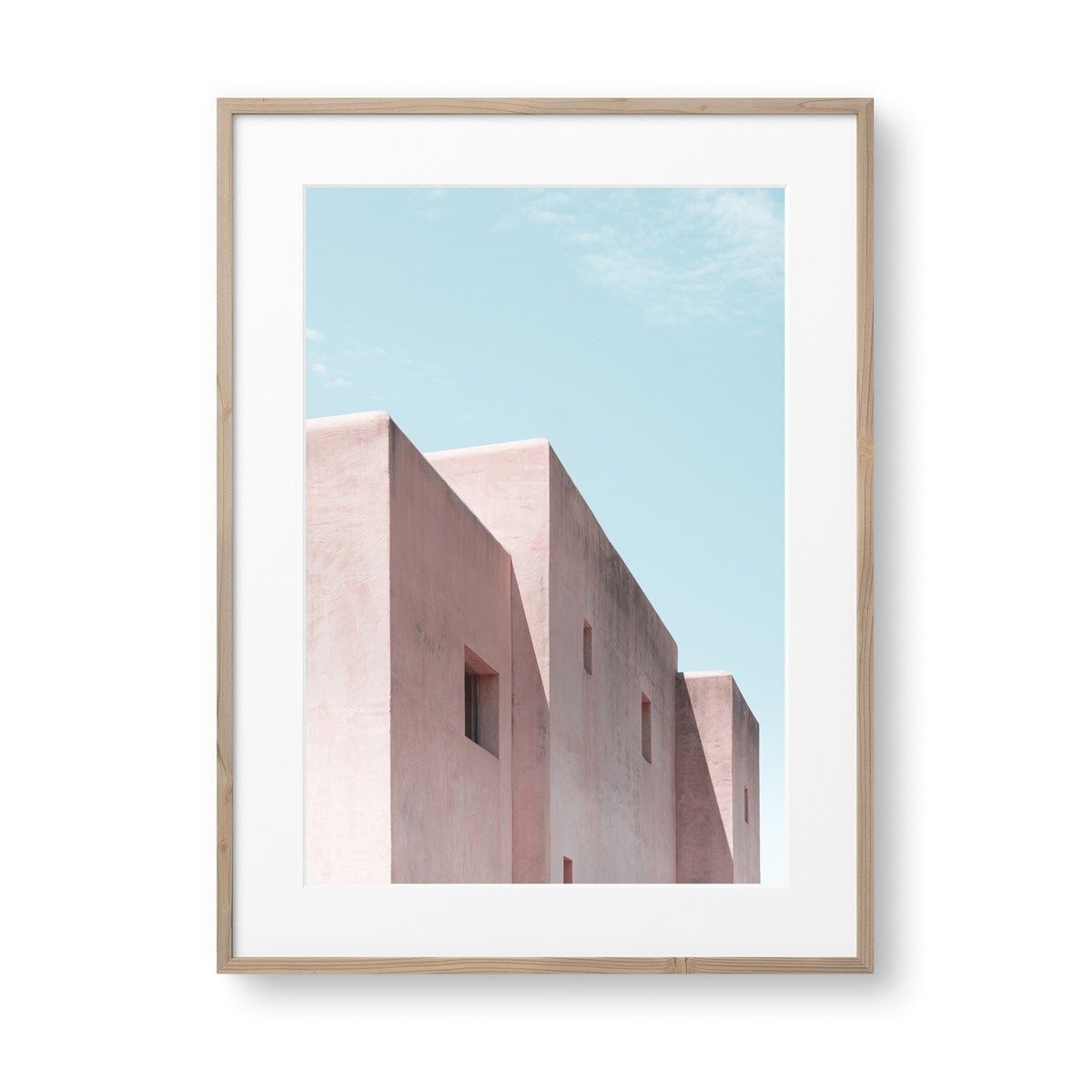 affiche encadree architecture minimaliste, made in france