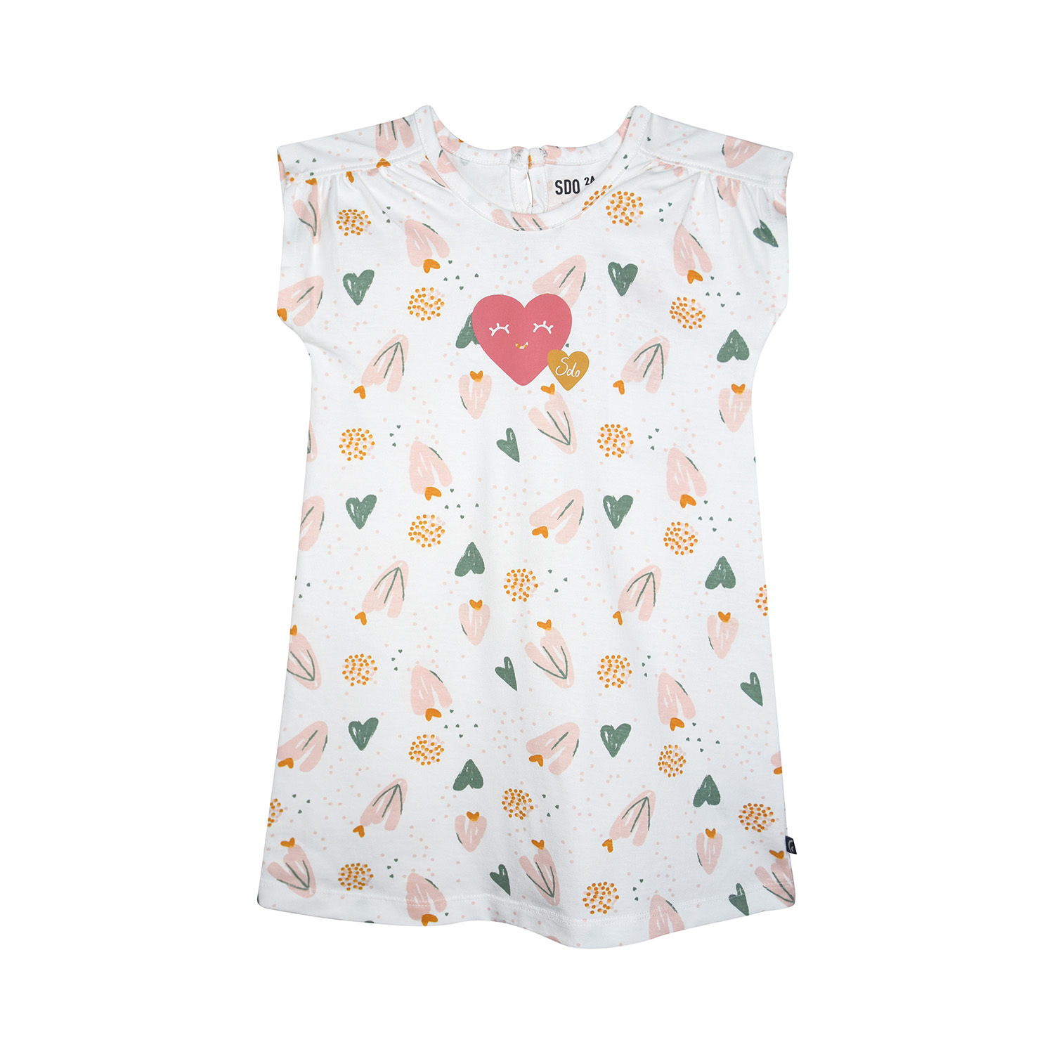 Chemise de nuit octavie sans manches enfant, SUCRE D'ORGE