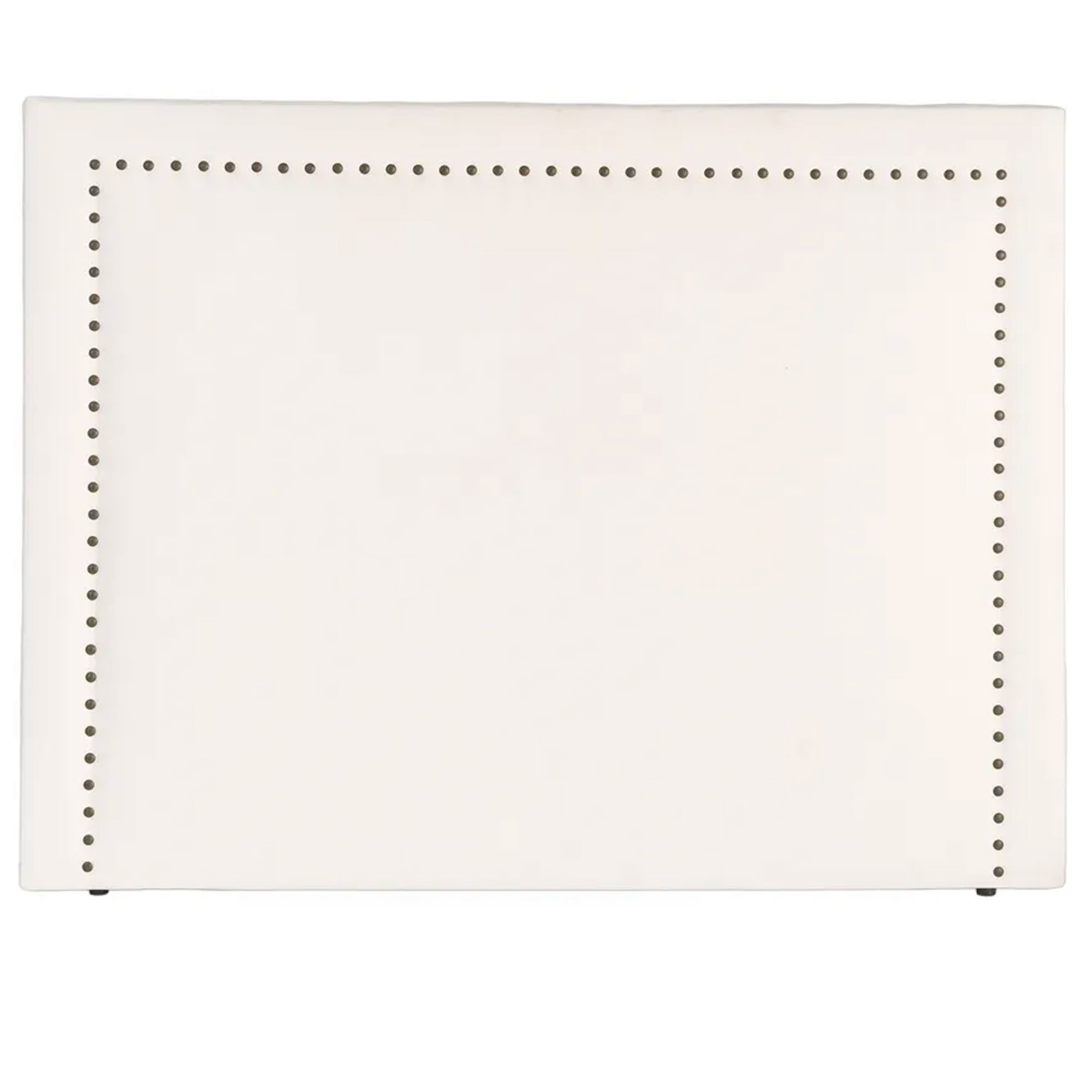 Tête de lit classique tissu beige clouté 165x7x130cm, WADIGA