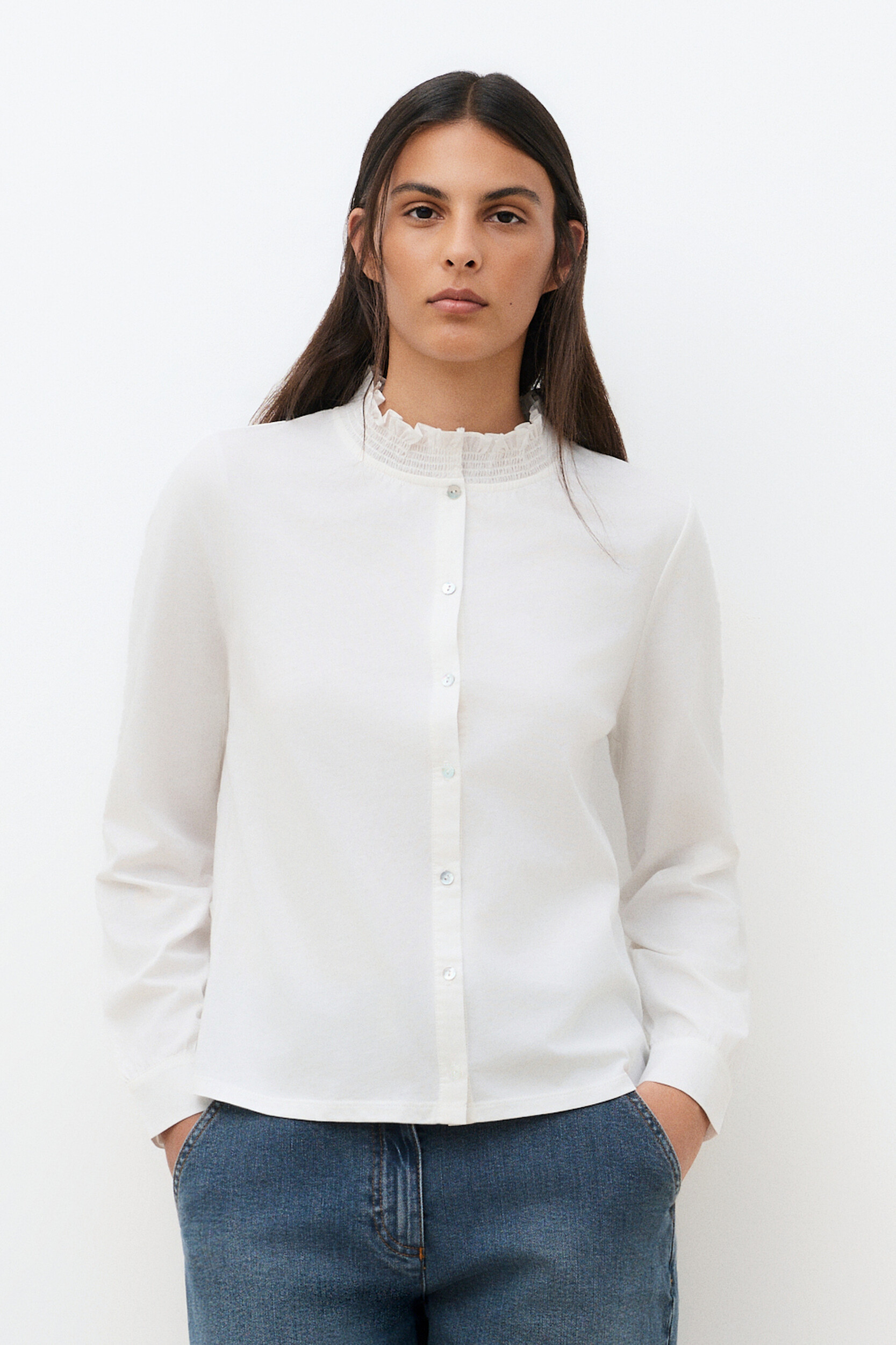 Coupe droite col montant T-SHIRT TBETH, CAROLL