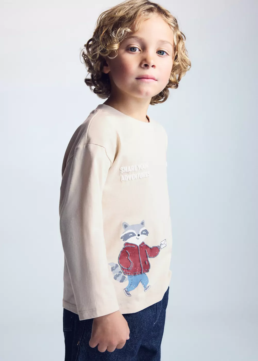 Sweat-shirt coton imprimé, MANGO BABY