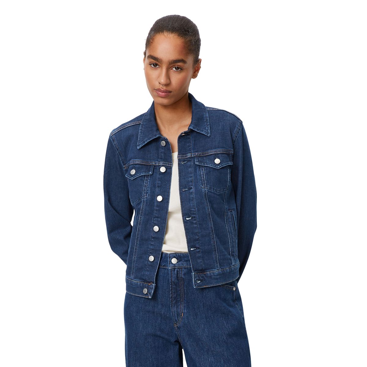 Veste en jean stretch outlet