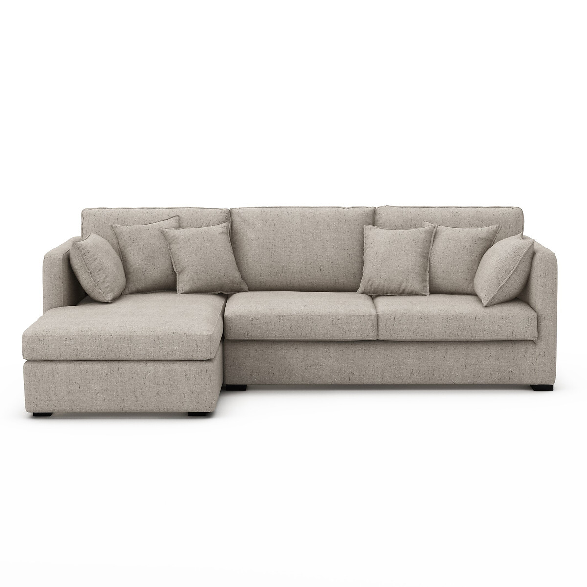 Canapé d'angle Gris Tissu Luxe Confort
