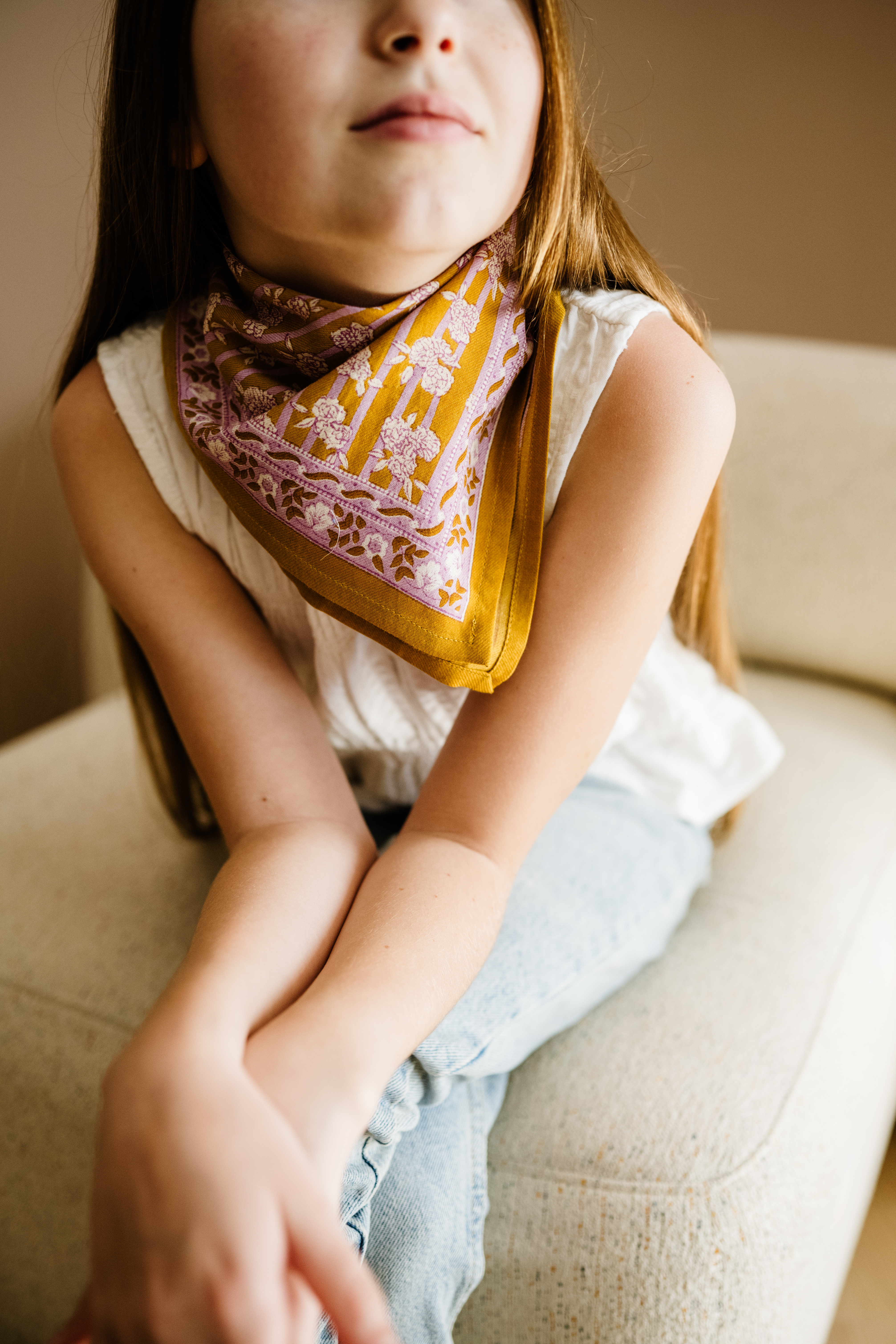 Foulard enfant en coton Mona, BINDI ATELIER