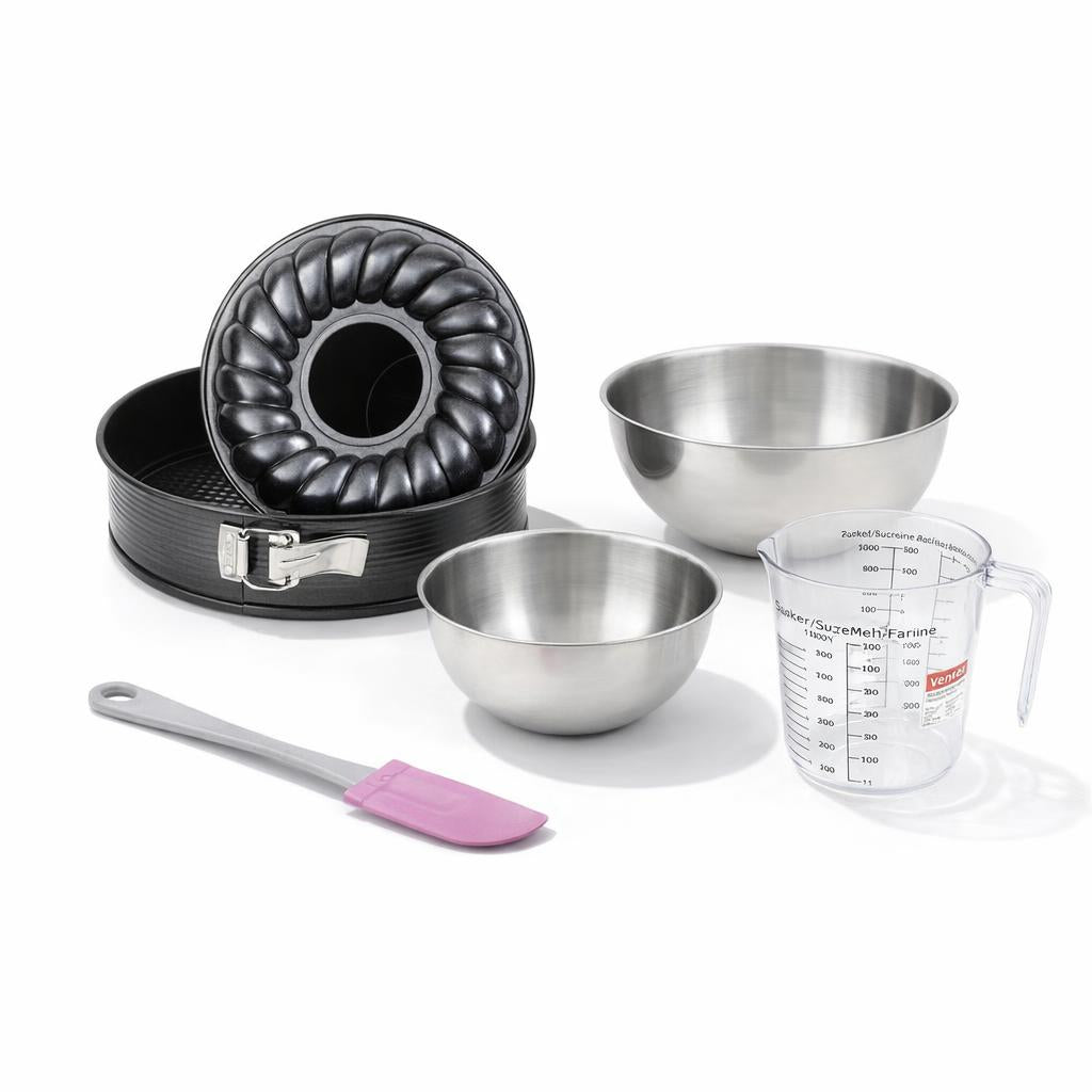 Set de 5 ustensiles de pâtisserie moule à manqué bol spatule, ZENKER