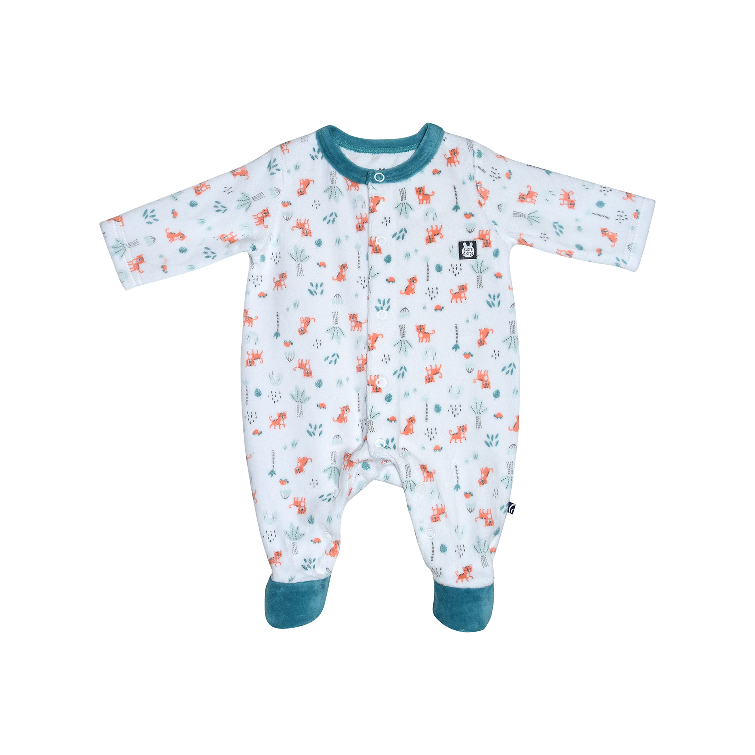 Dors bien gregoire velours rase ouverture devant naissance, SUCRE D'ORGE