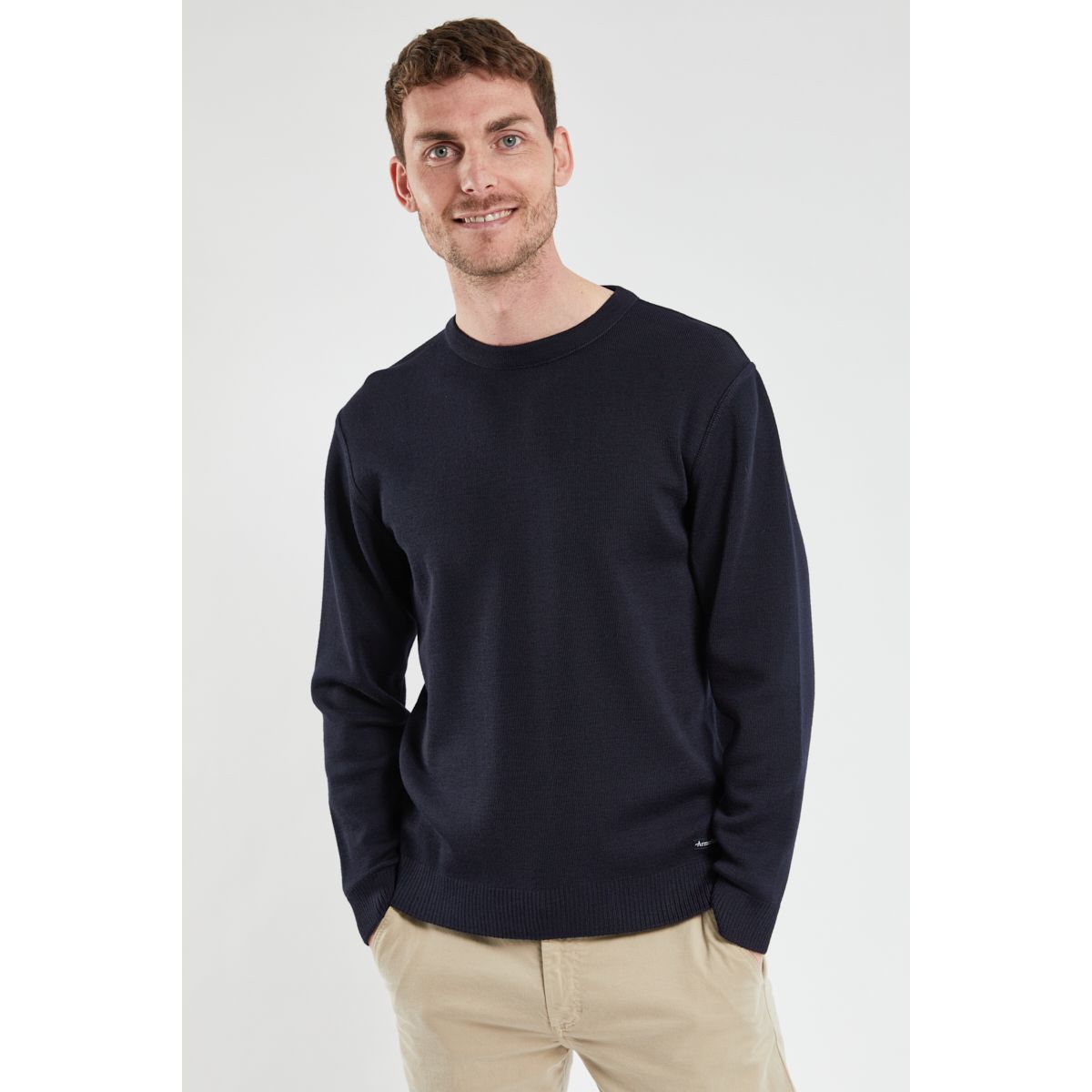 Pull Col Rond Dinan Rich Navy Armor Lux La Redoute