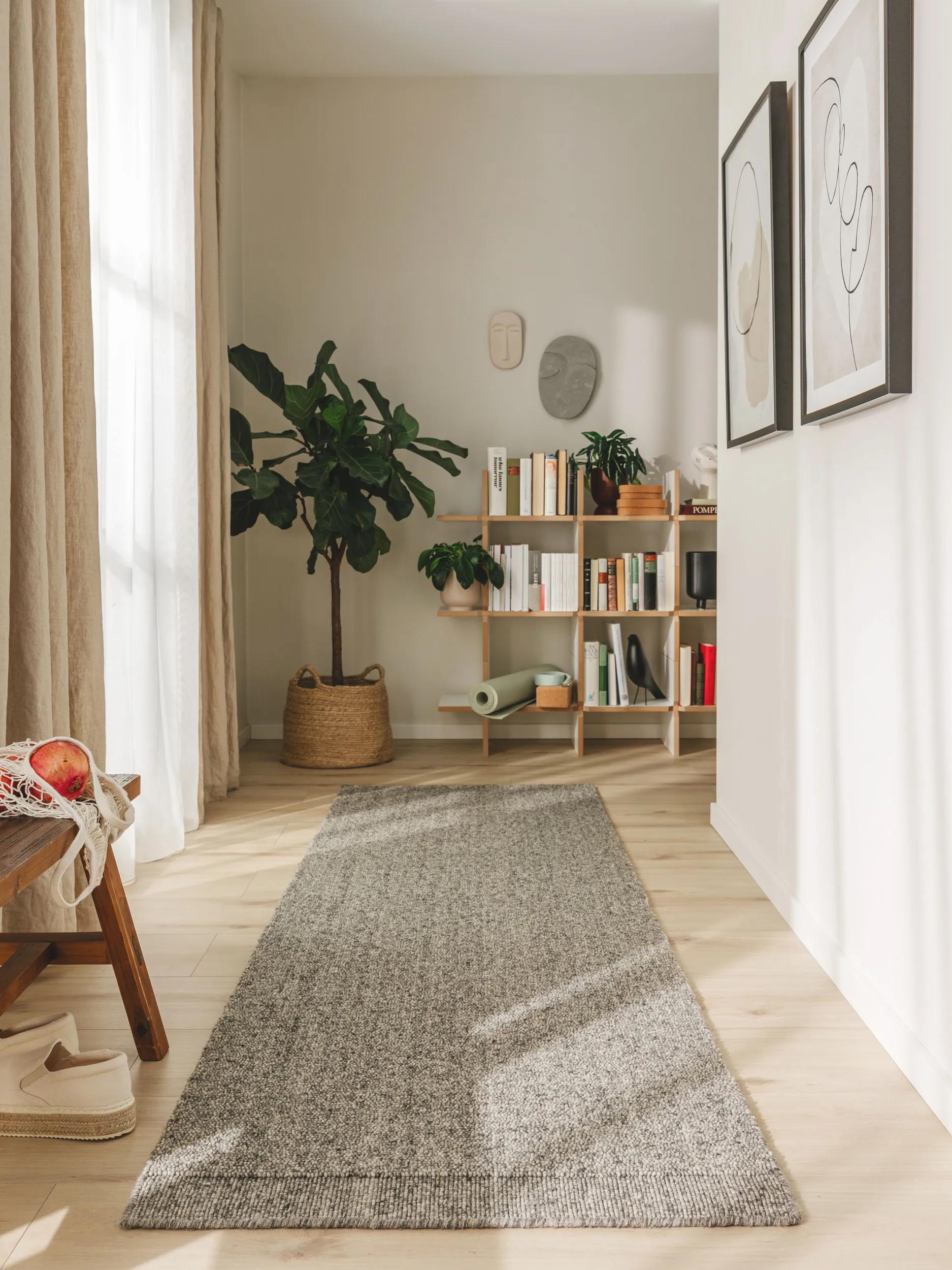 Tapis de couloir en laine tissé main IMKE, BENUTA 