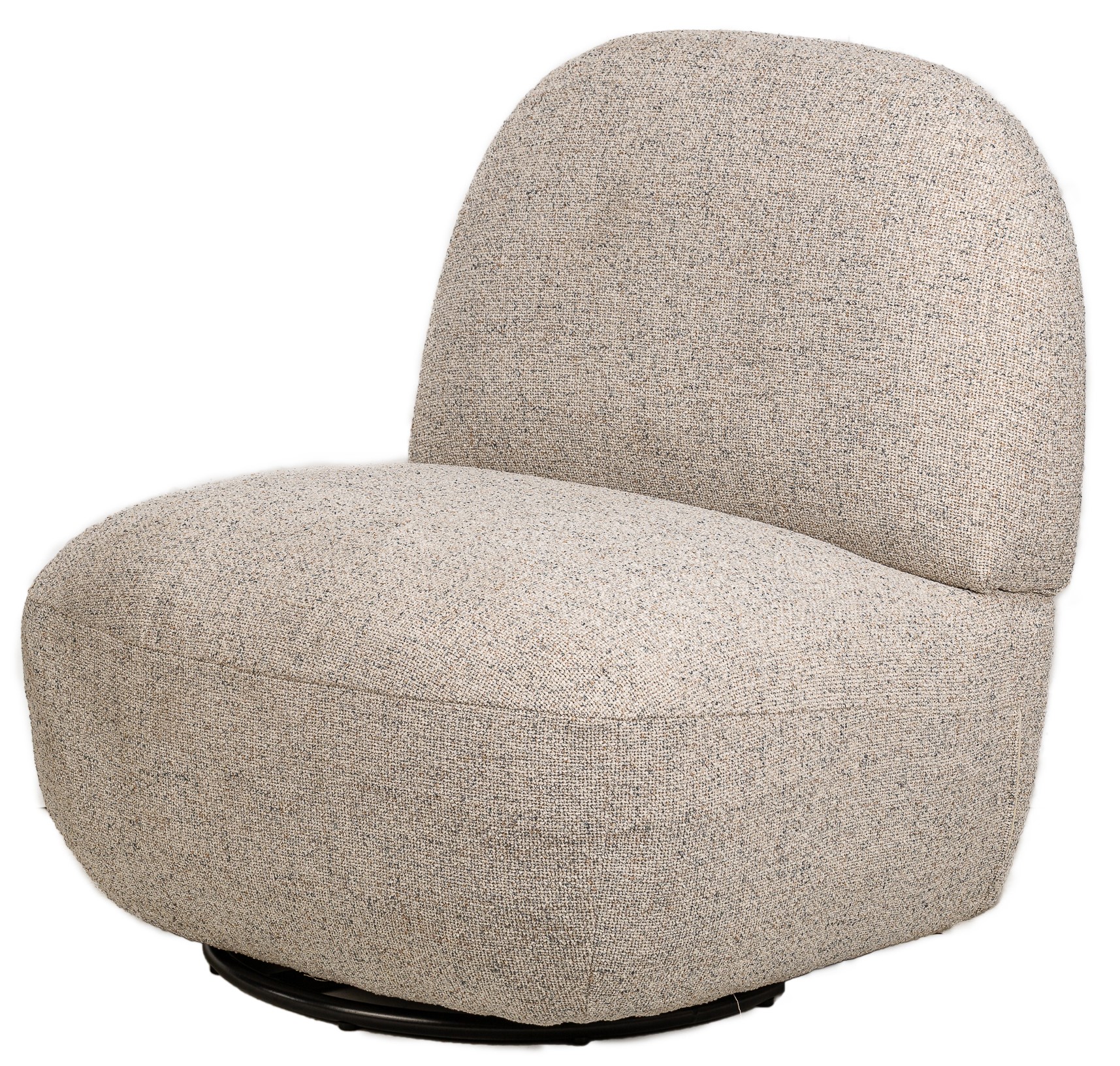 Fauteuil de salon pivotant, tissu, KAMPALA, NORDLYS