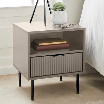 Fluted Luxe Bedside Table SO'HOME