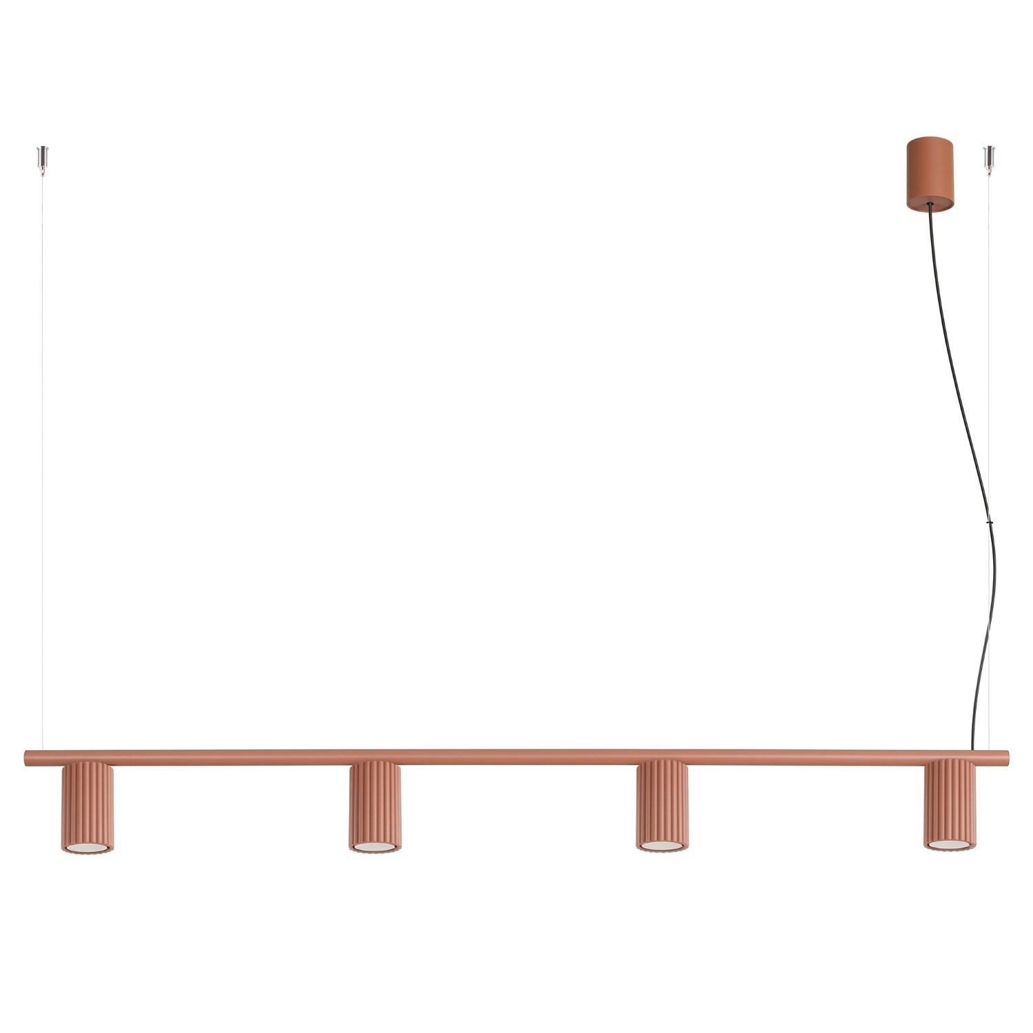 Lustre Aluminium Ocre Rouge GU10 4 KARBON, EDEN