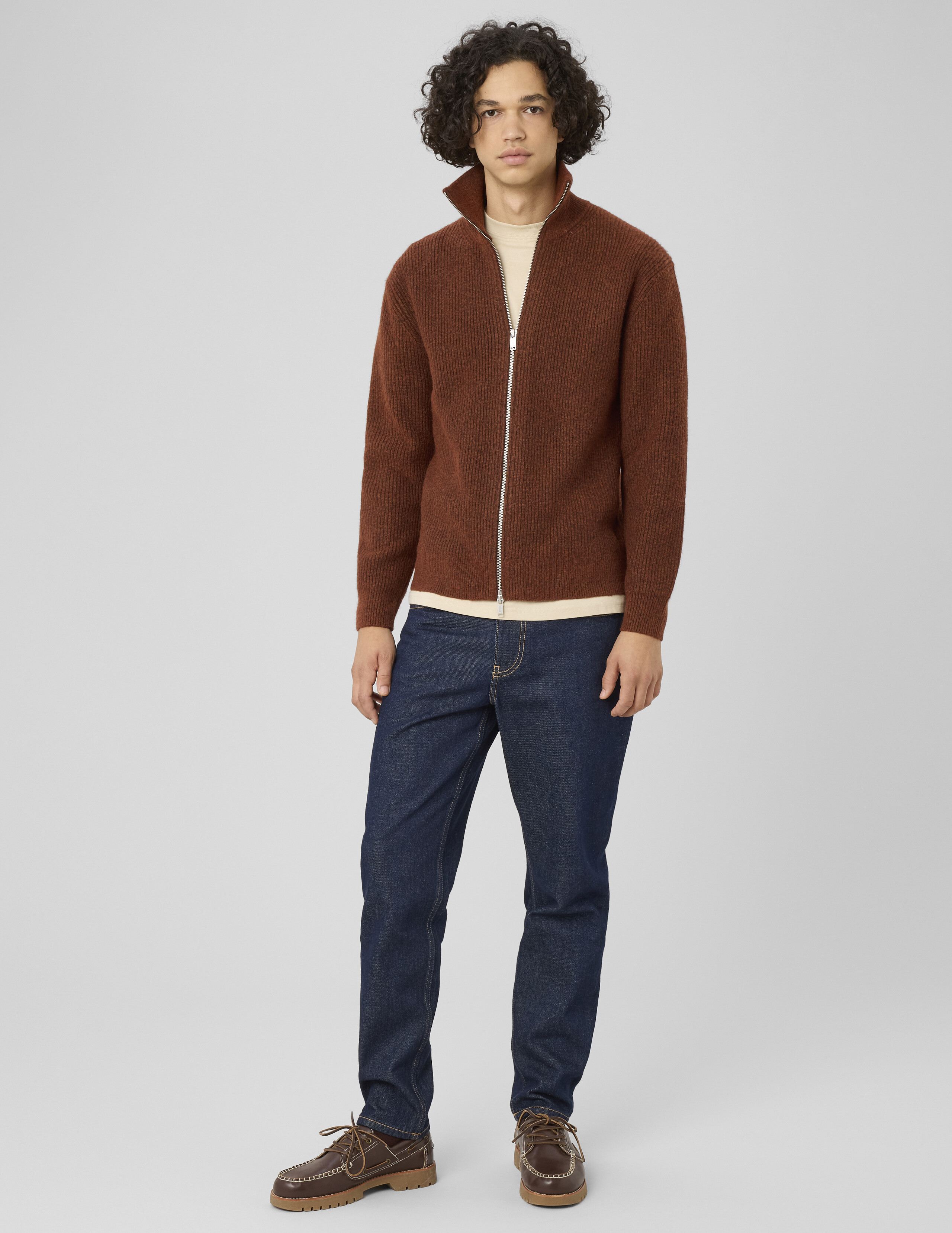 Gilet zippé double ouverture, BZB