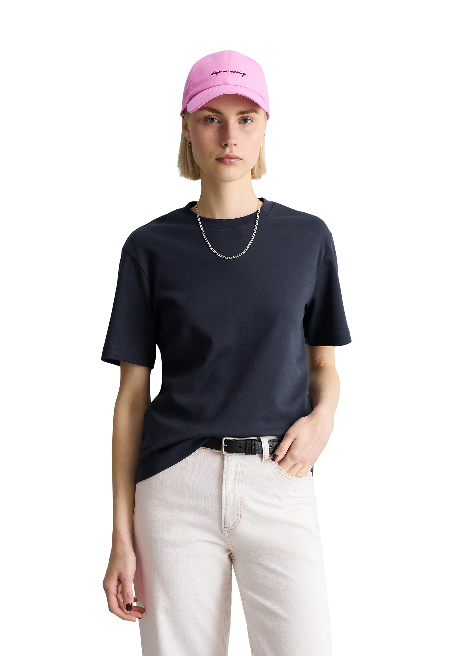 T-shirt regular en jersey interlock, MARC O’POLO DENIM