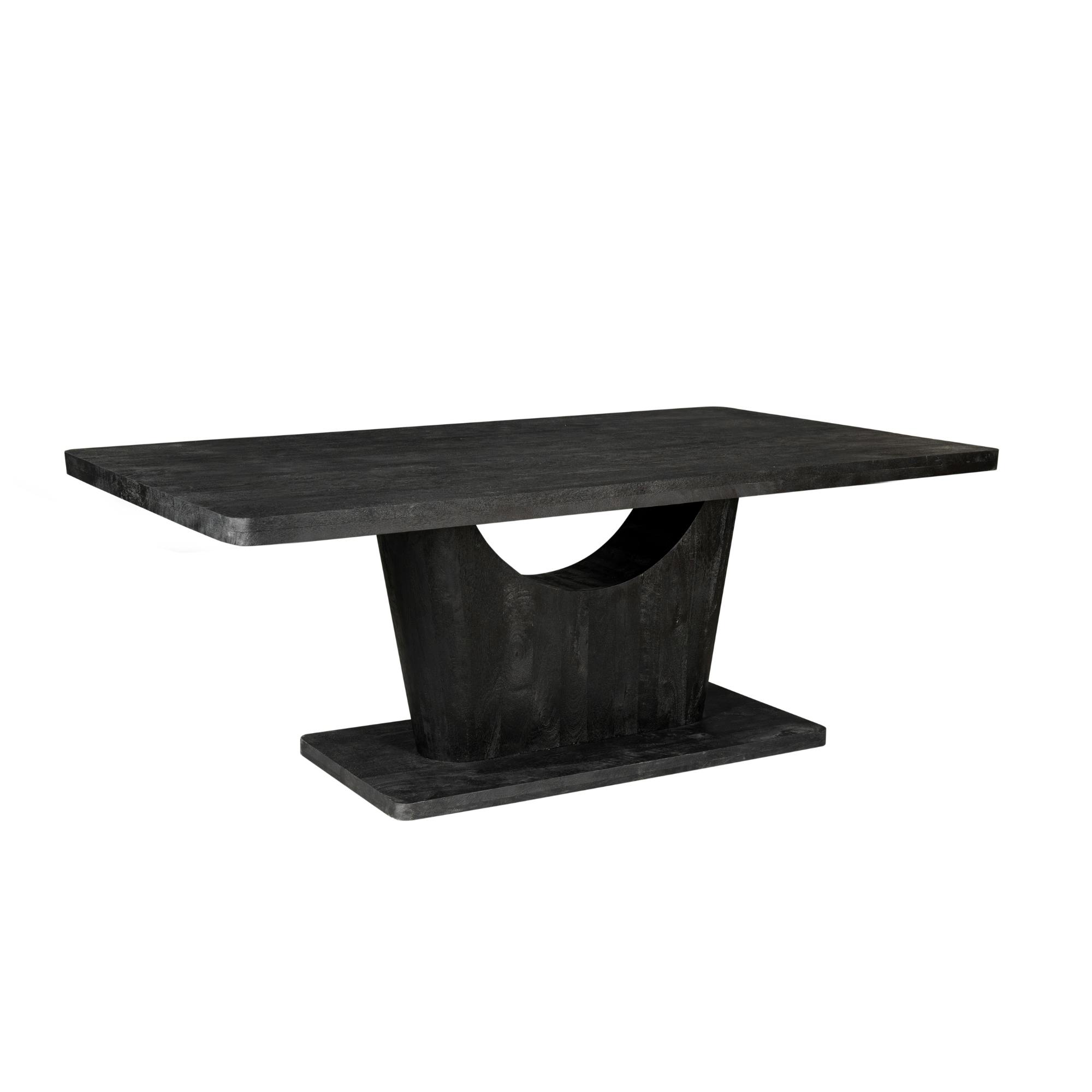 Table 8 places en bois massif, pied moderne ARCANA, PIER IMPORT