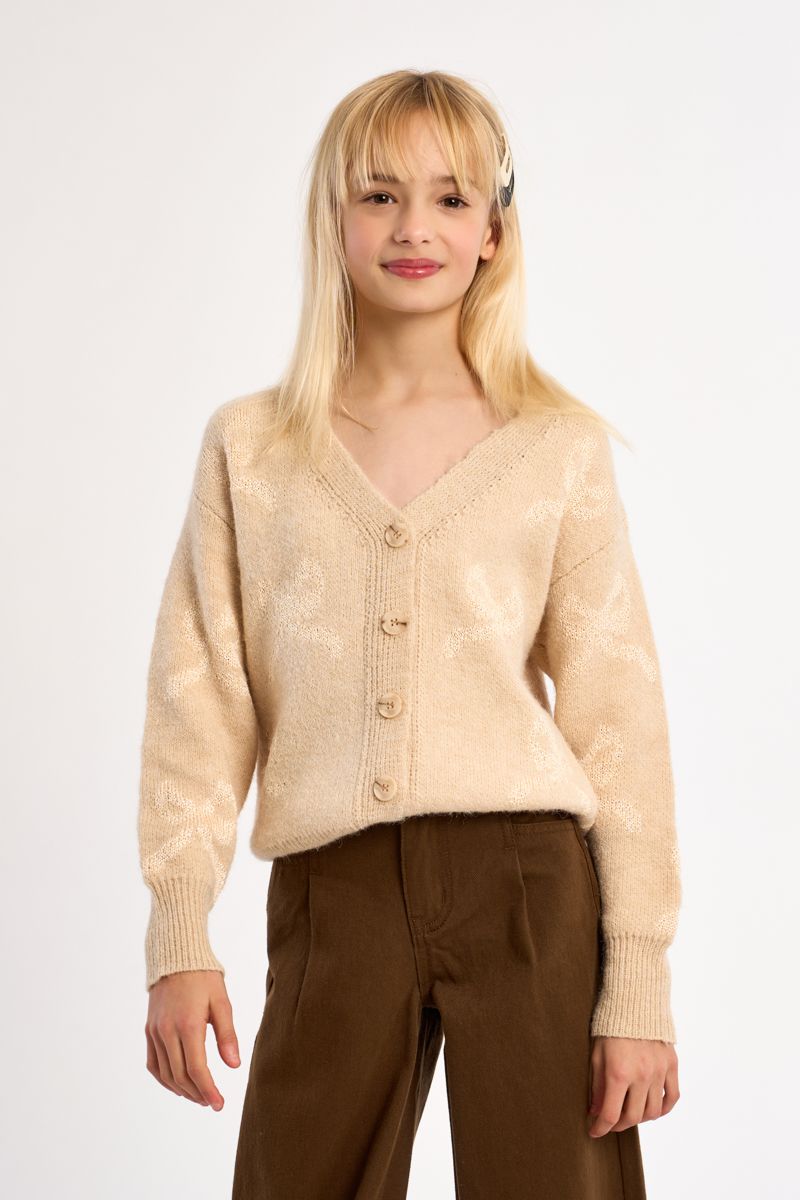 Cardigan à nœuds boutonnés, MOLLY BRACKEN GIRL