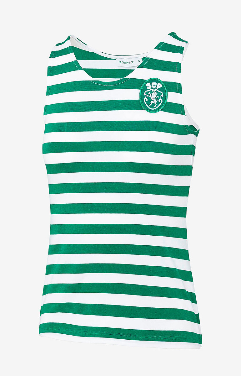 Top DNA Stripes Logo Vintage - Mulher, Sporting Clube de Portugal, SPORTING CLUBE DE PORTUGAL