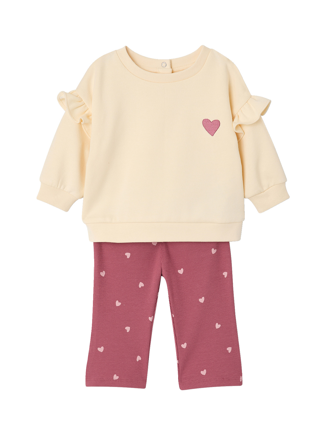 Ensemble sweat et legging évasé, VERTBAUDET