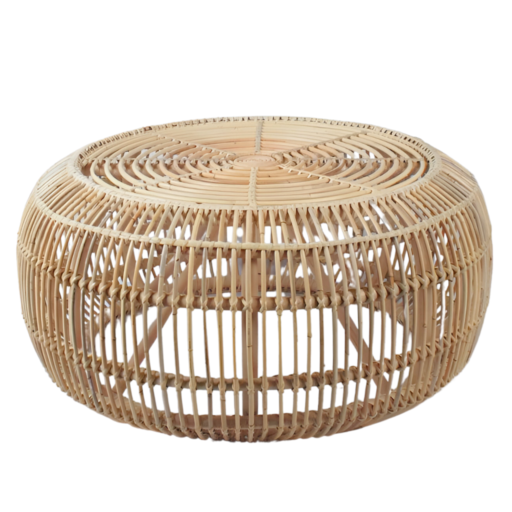 Table basse ronde en rotin POP, HYDILE