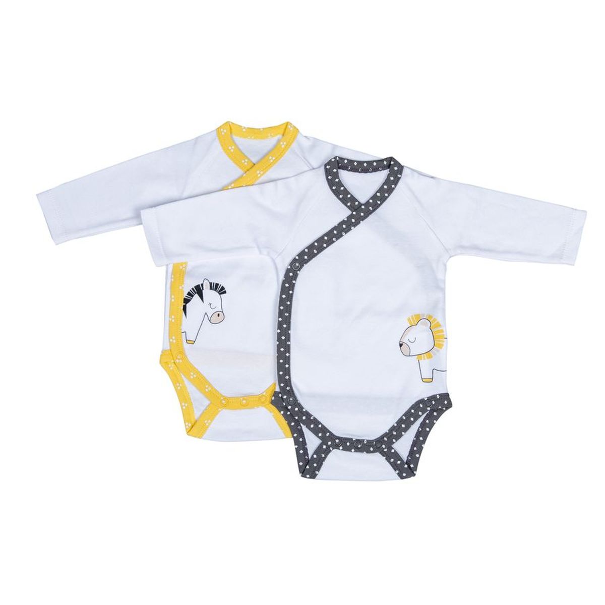 Bodies bébé à manches longues Lot de 2, SAUTHON