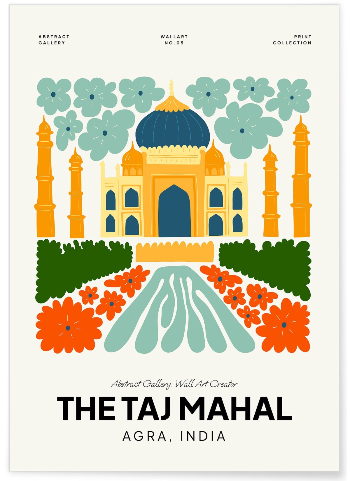 Affiche Inde Taj Mahal 2, L'AFFICHERIE