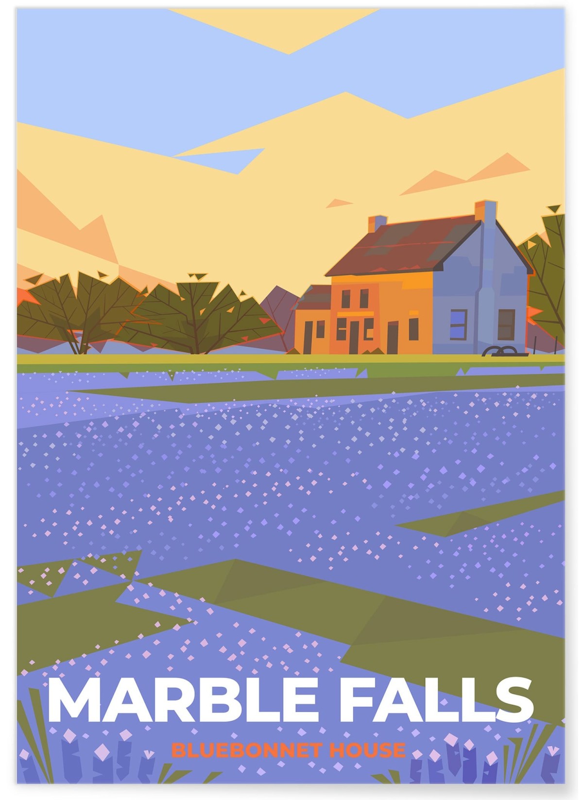 Affiche ville Marble Falls, L'AFFICHERIE