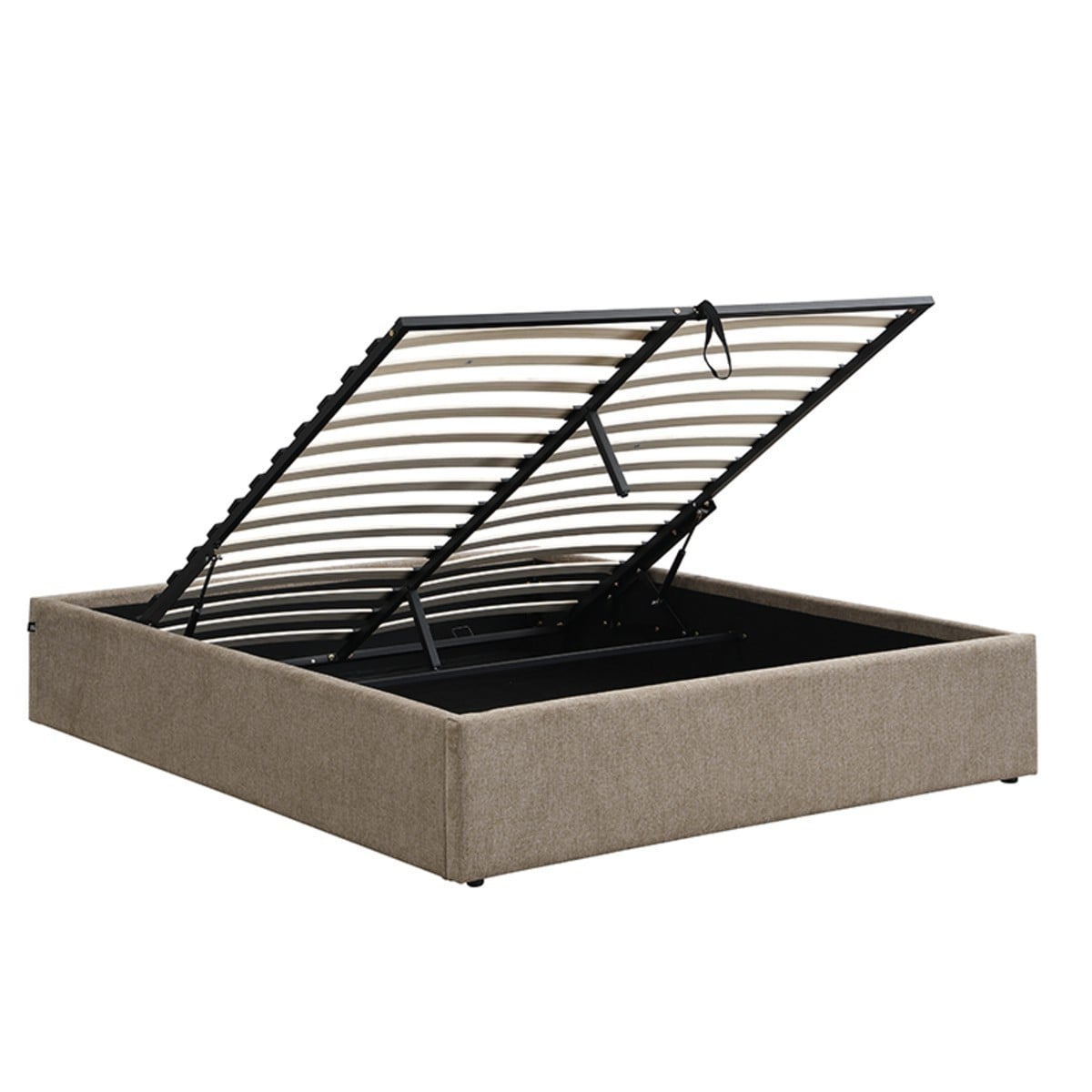 Lit coffre en tissu 140x190 cm ALIX, CALICOSY