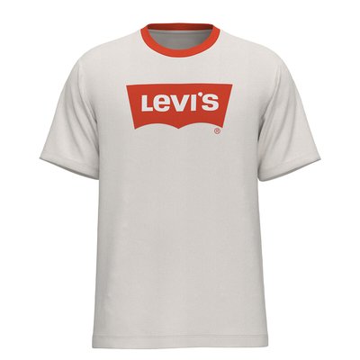 Batwing Logo Print T-Shirt in Cotton with Crew Neck LEVI'S